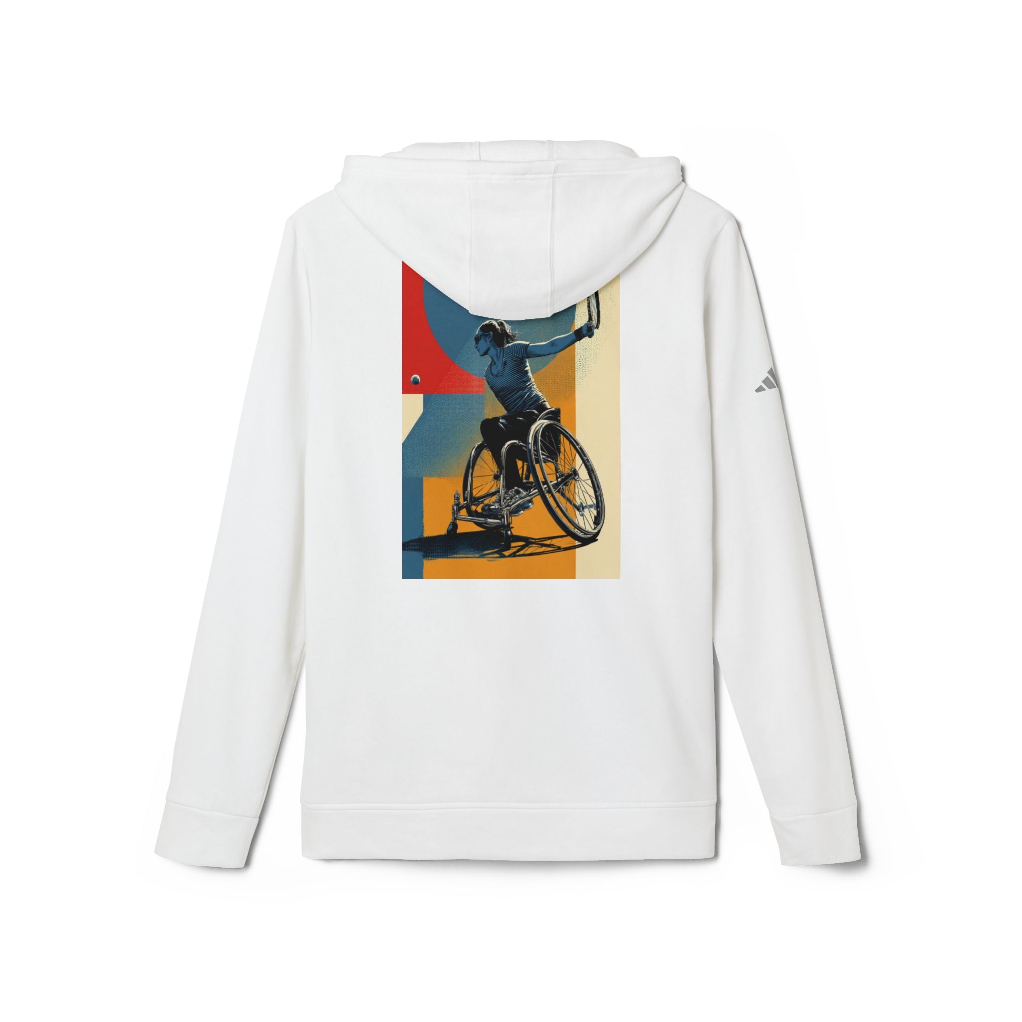 Adaptive Tennis Sports Hoodie - Unisex Fleece with Vibrant Design, Ideal for Athletes, Casual Wear, Gifts, Active Lifestyle