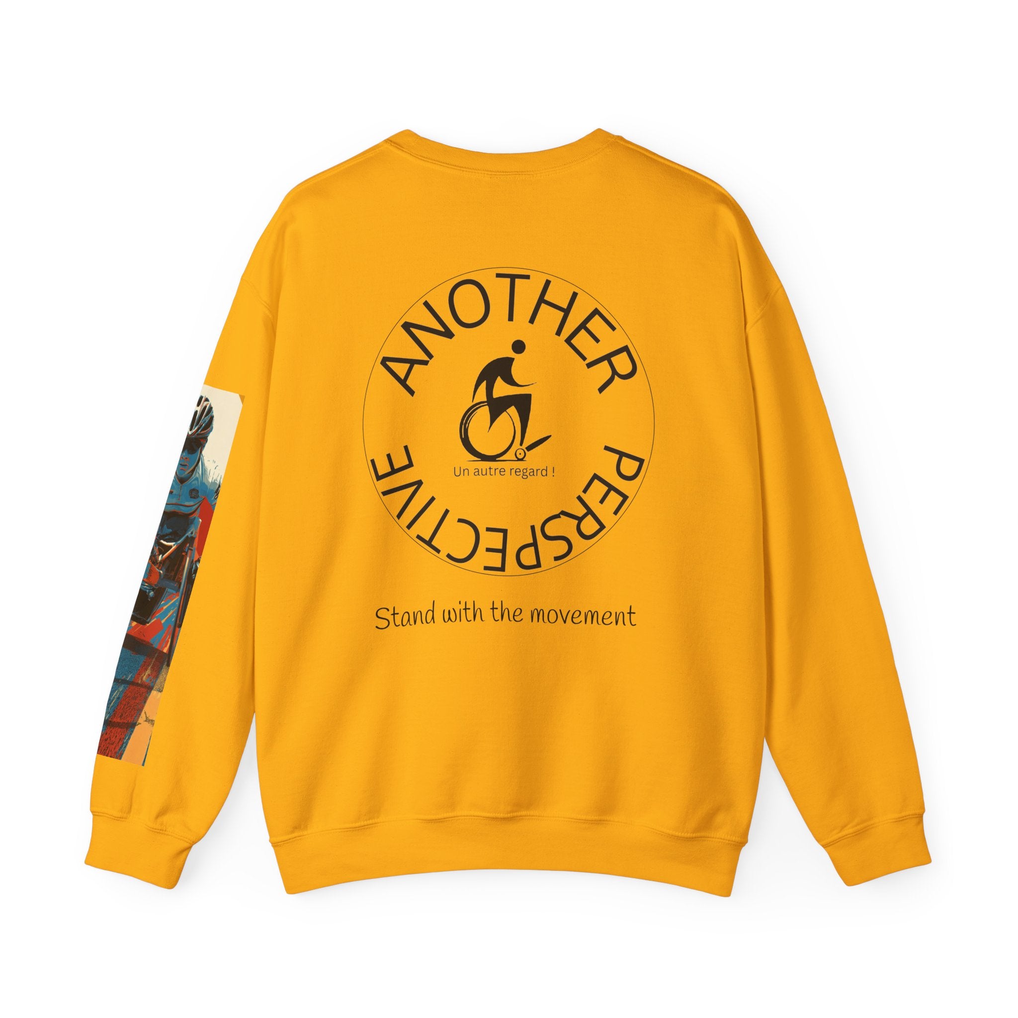 Inclusive WheelChair Course Sports Themed Sweatshirt for Empowerment, Unisex Heavy Blend Crewneck, Inspirational Gift for Activists