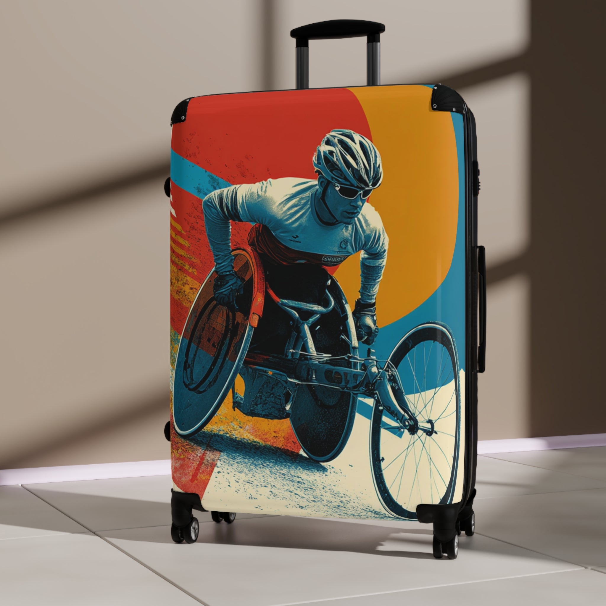 Wheelchair Athlete Suitcase - Travel Gear for Adaptive Sports, Unique Luggage, Inspirational Gift, Mobility Travel, Adventure Bag