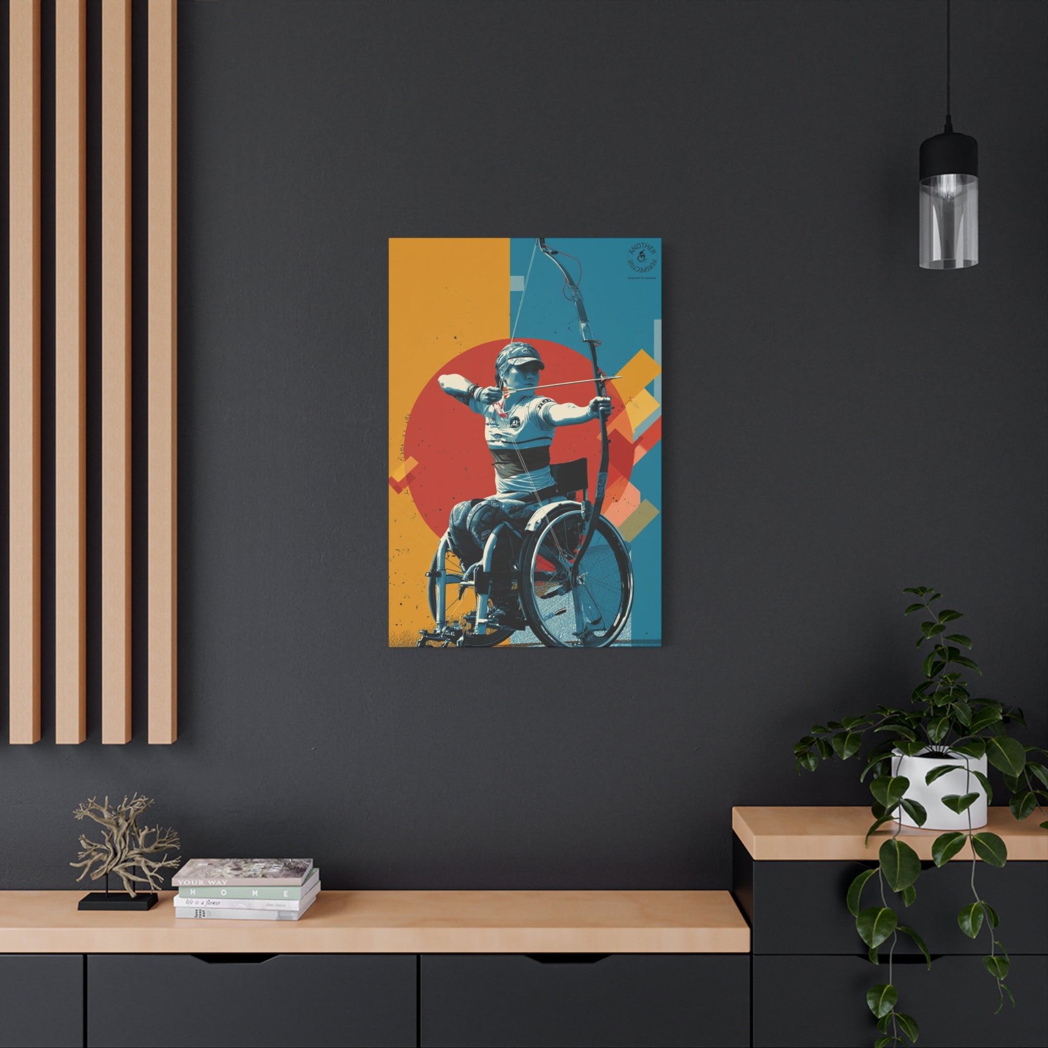 Empowering Wheelchair Archery Canvas Art, Inspirational Wall Decor, Motivational Home Decor, Unique Gift for Sports Enthusiasts, [...]