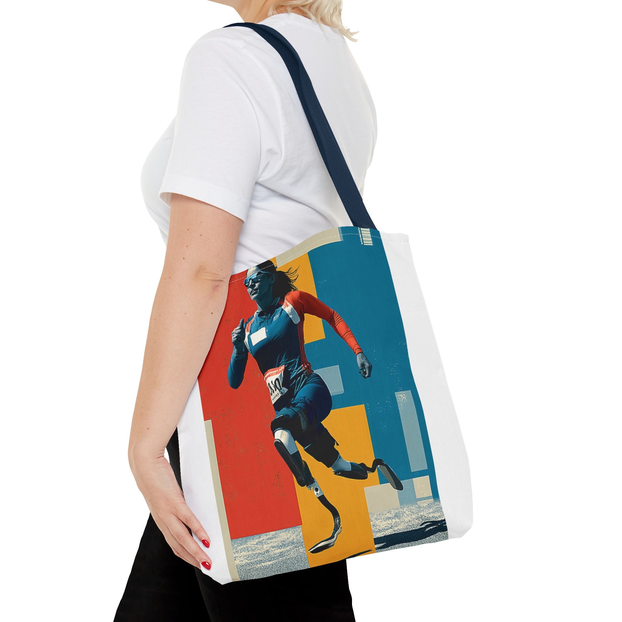 Inspirational Course Sports Tote Bag | Motivational Gym Bag, Everyday Use, Eco-Friendly Gift, Unique Sporty Design