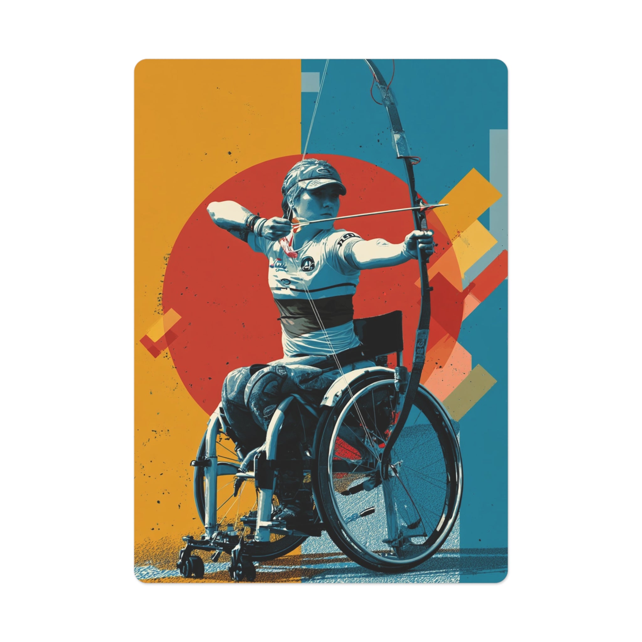 Poker Card Set Archery, Playing Cards for Game Night, Unique Gift for Poker Lovers, Fun Family Activity, Card Game Accessories, Casino Theme Decor
