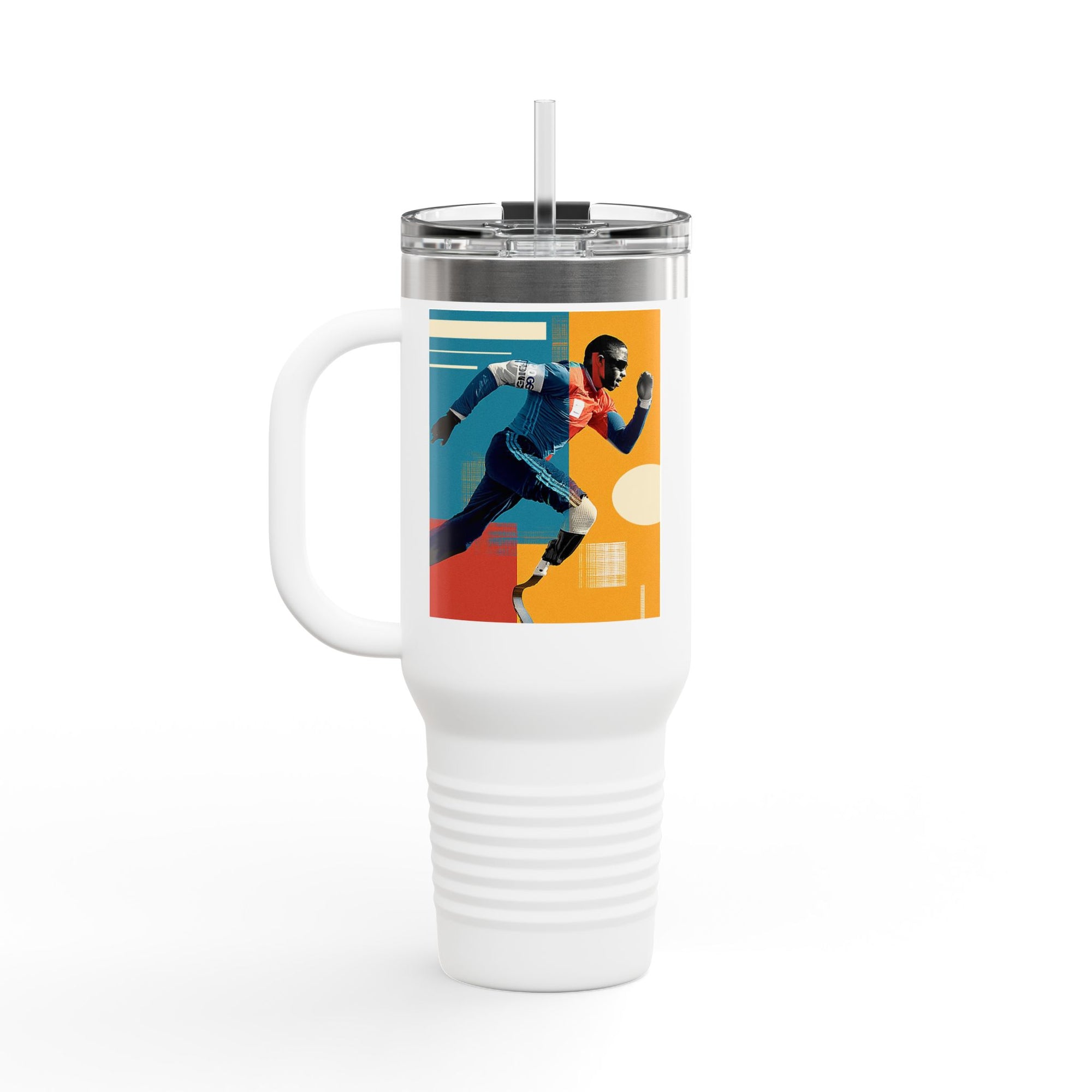 Vibrant Insulated Travel Mug, 40oz | Stylish Drinkware for Outdoor Adventures, Sports, Travel, Gifts