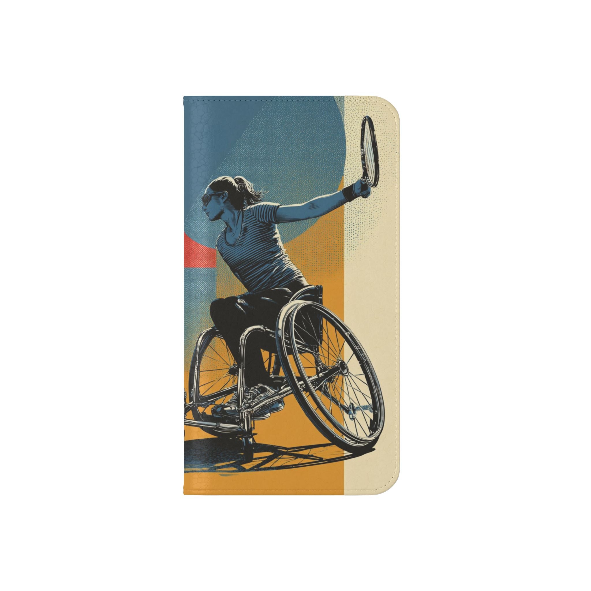 Sporty Flip Case for Athletes Tennis, Phone Wallet Cover, Stylish Mobile Case, Perfect Gift for Sports Fans, Functional Design