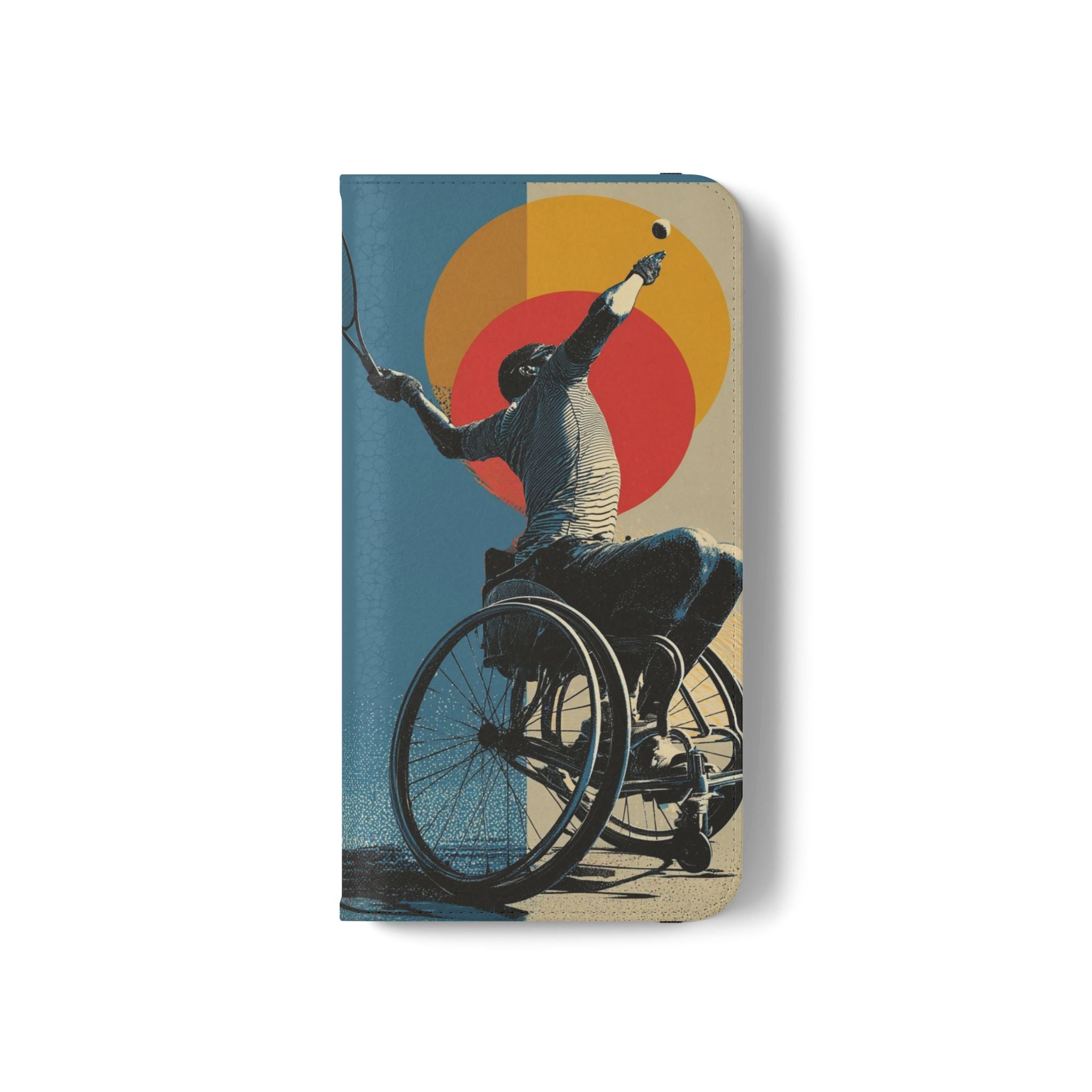 Sporty Flip Case for Athletes Tennis, Phone Wallet Cover, Stylish Mobile Case, Perfect Gift for Sports Fans, Functional Design