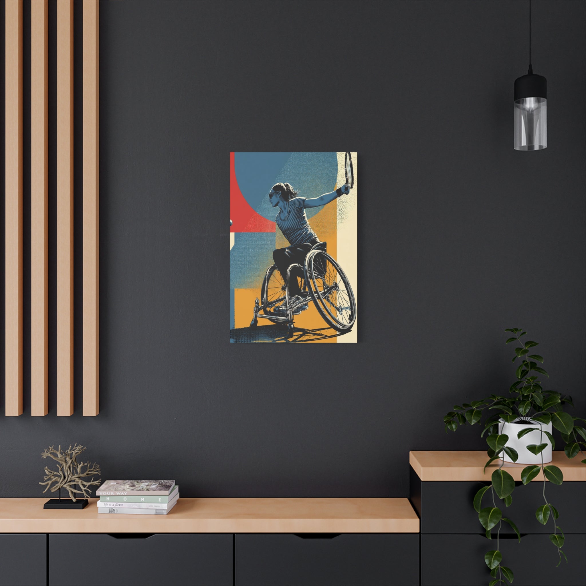 Empowering Wheelchair Tennis Canvas Art, Inspirational Wall Decor, Motivational Home Decor, Unique Gift for Sports Enthusiasts, [...]