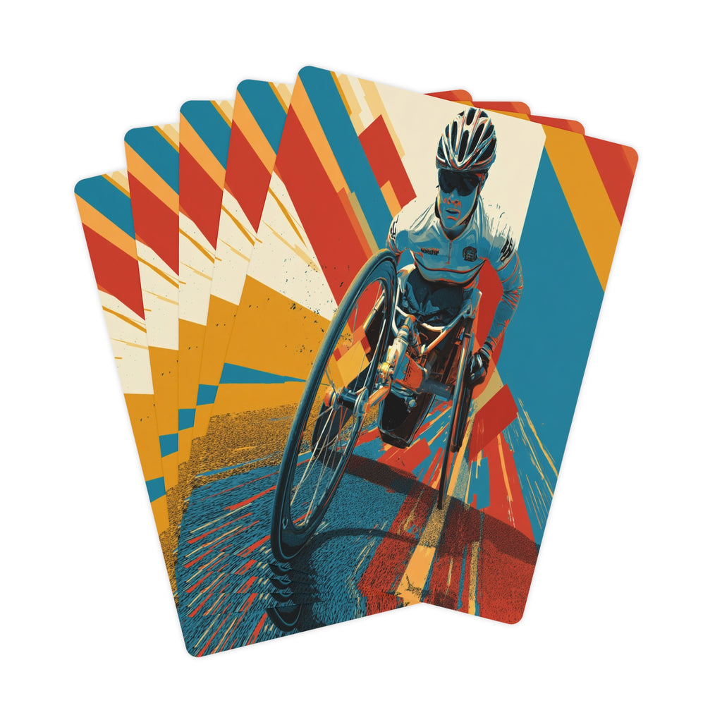 Poker Card Set Wheelchair, Playing Cards for Game Night, Unique Gift for Poker Lovers, Fun Family Activity, Card Game Accessories, Casino Theme Decor