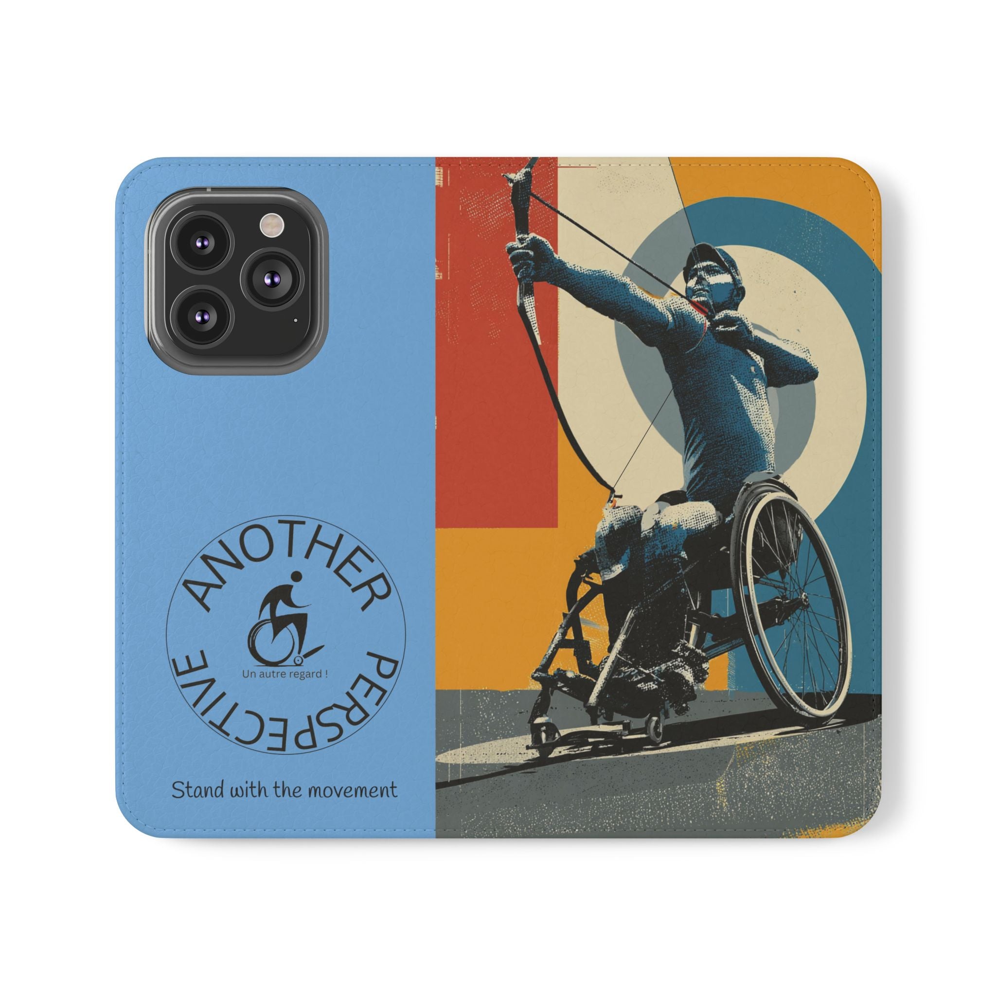 Sporty Flip Case for Athletes Archery, Phone Wallet Cover, Stylish Mobile Case, Perfect Gift for Sports Fans, Functional Design