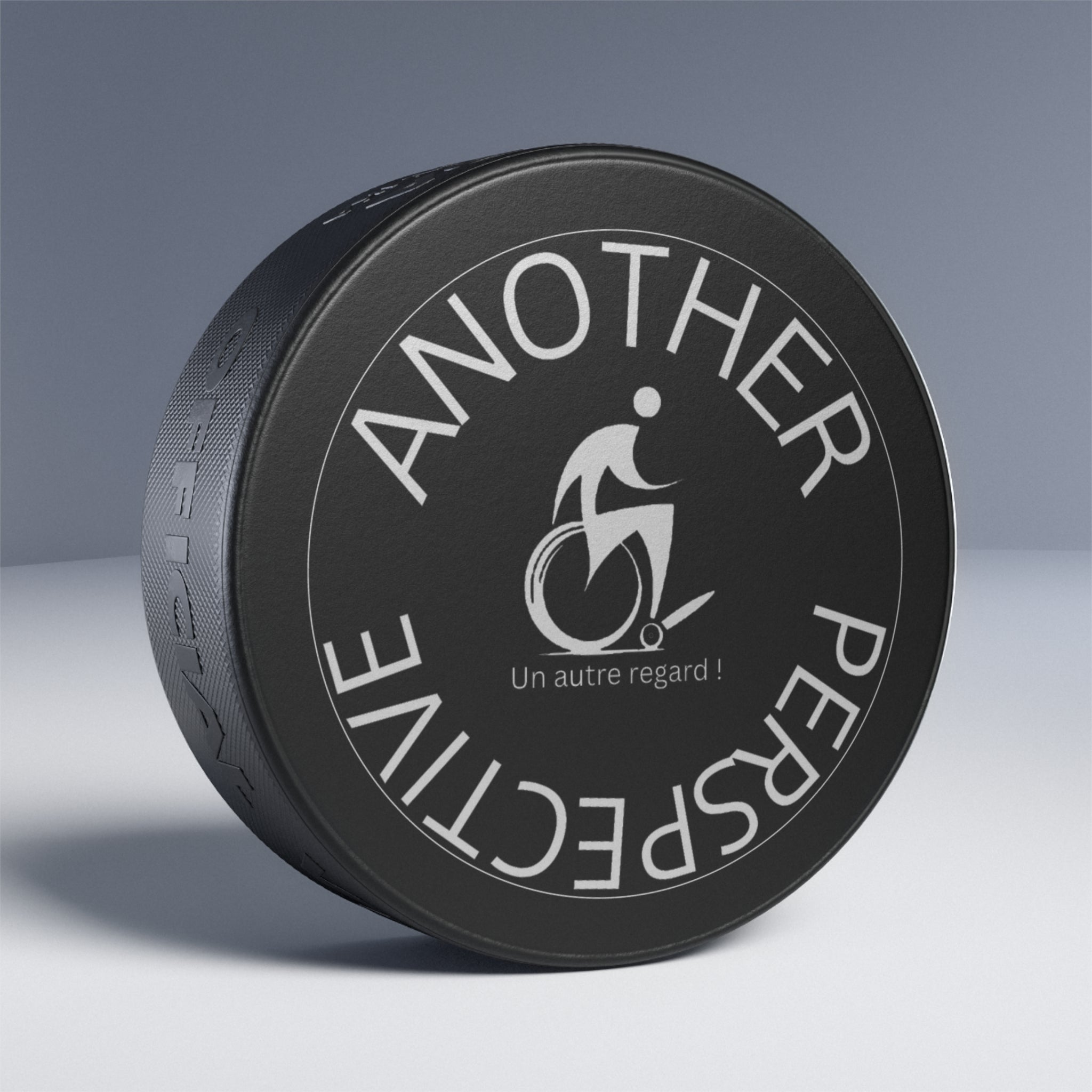 Hockey Puck, Disabled Sports Memorabilia, Adaptive Sports Gift, Unique Hockey Decor, Inclusive Gifts for All