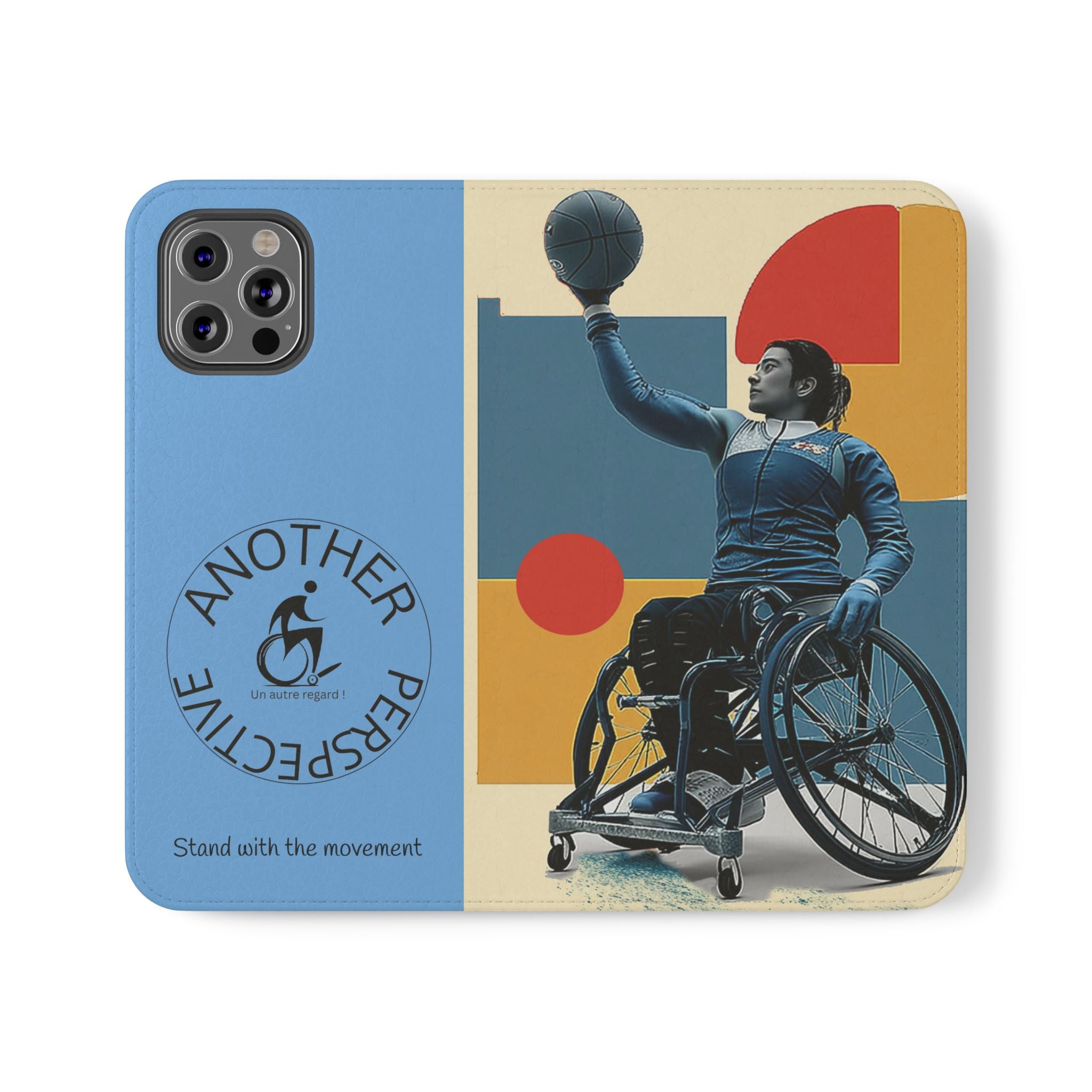 Adaptive Flip Cases for Empowerment, Wheelchair Basketball, Disability Awareness, Inspirational Gifts, Supportive Accessories