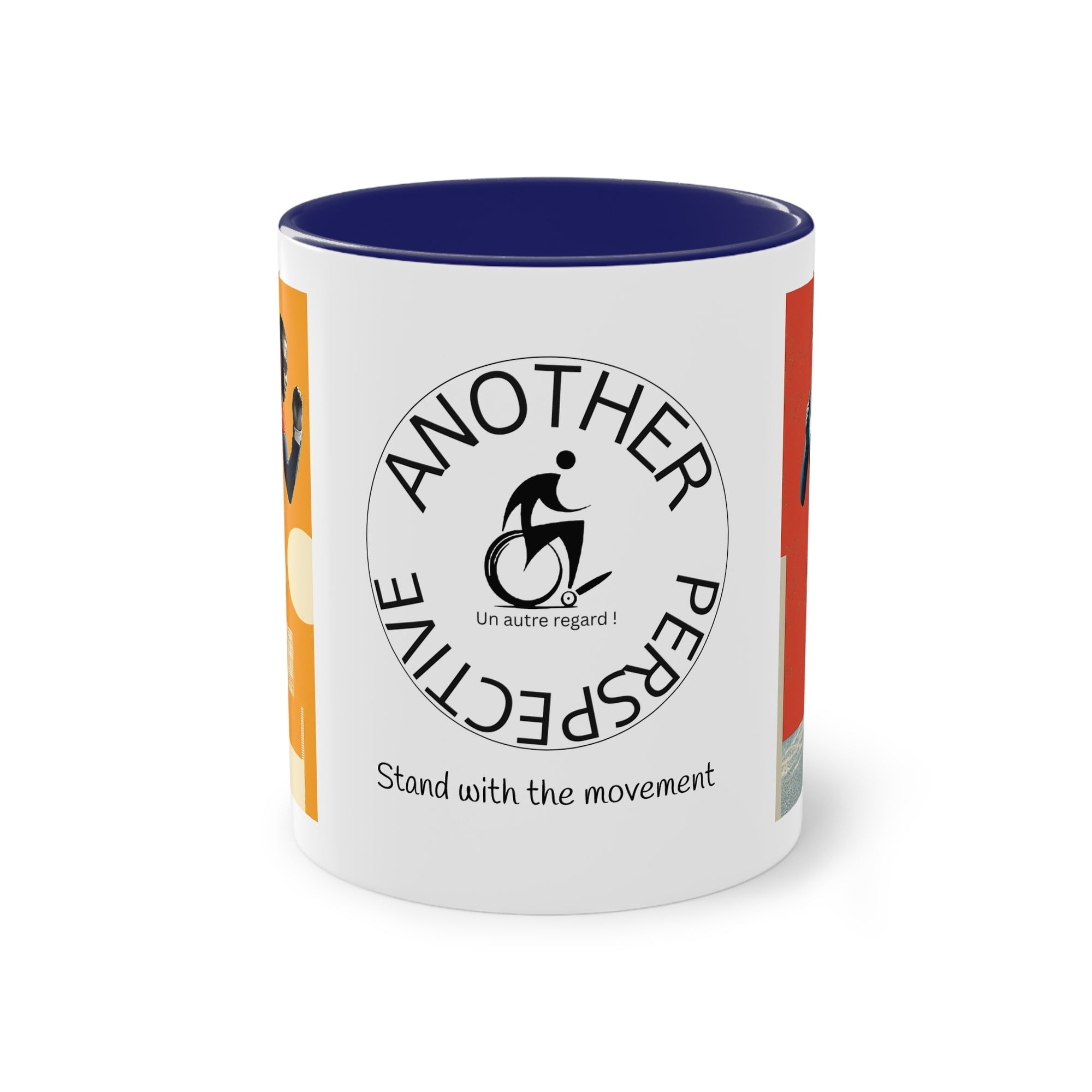 Dynamic Two-Tone Coffee Mug Course, Drinkware, Ideal Gift for Athletes, Motivational Morning Caffeine Boost, Sports Lover Cup