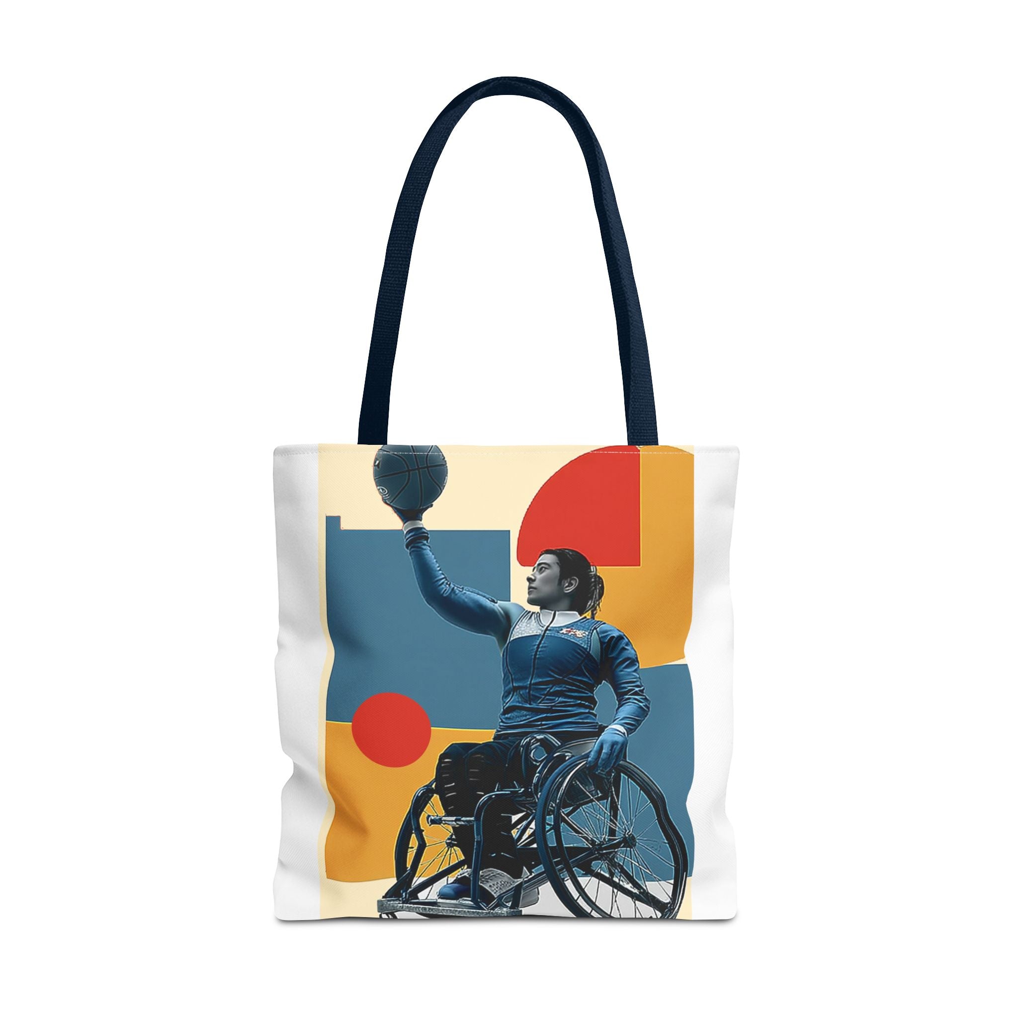 Inspirational Wheelchair Sports Tote Bag | Motivational Gym Bag, Everyday Use, Eco-Friendly Gift, Unique Sporty Design