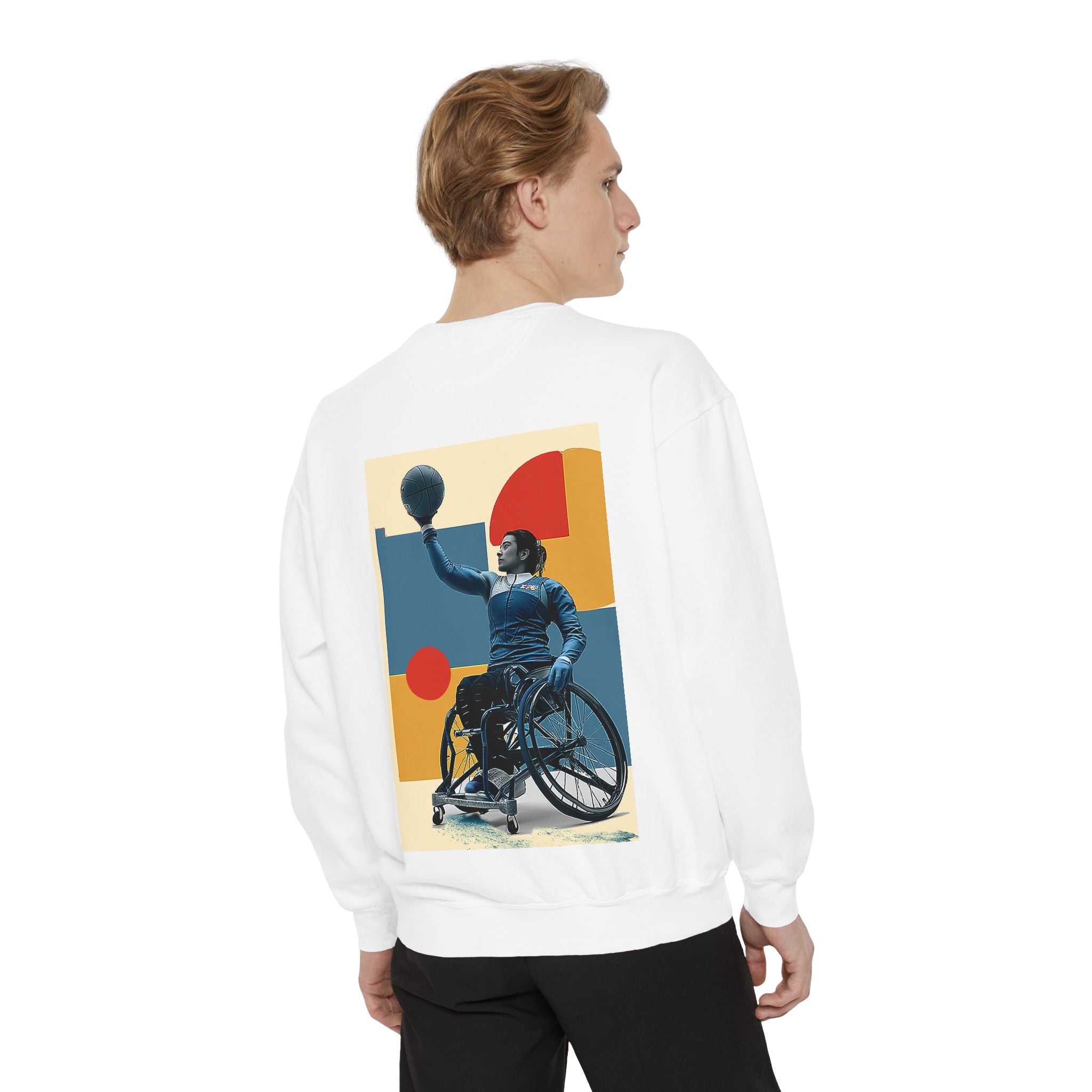 Inspirational Unisex Sweatshirt - Motivational Sports Basket Design | Perfect for Coaches, Athletes, Gifts, Casual Wear, and Events