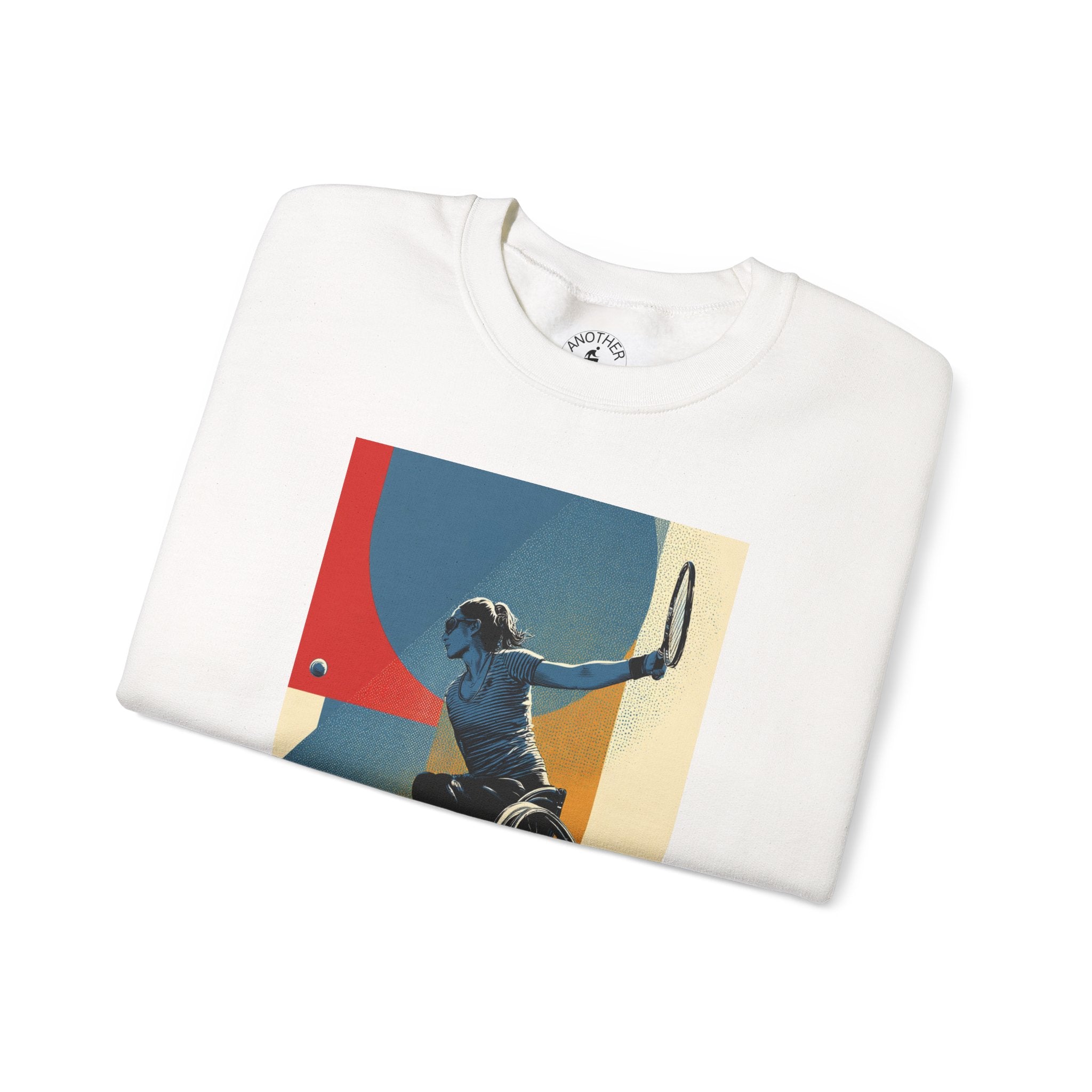 Inclusive WheelChair Course Sports Themed Sweatshirt for Empowerment, Unisex Heavy Blend Crewneck, Inspirational Gift for Activists