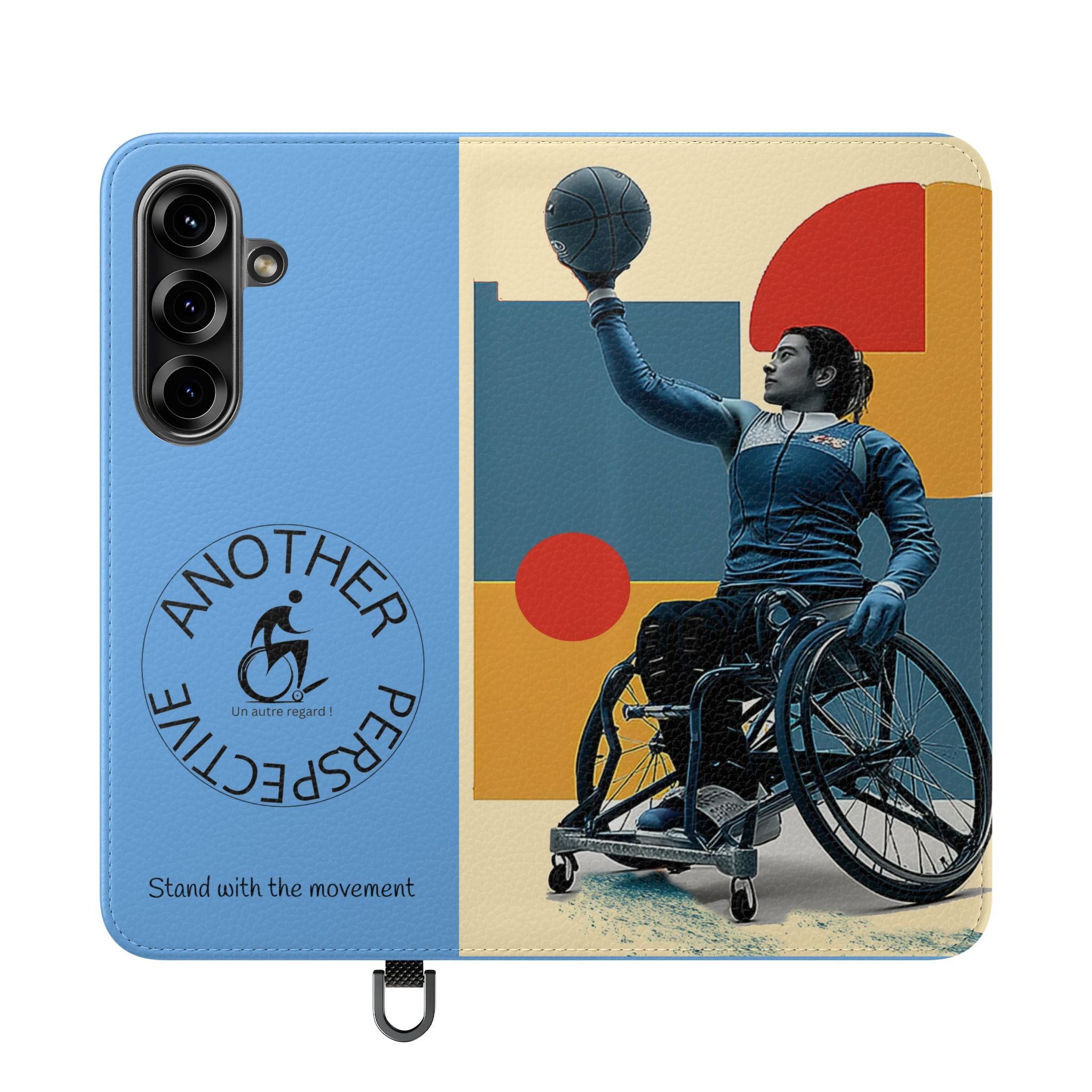 Adaptive Flip Cases for Empowerment, Wheelchair Basketball, Disability Awareness, Inspirational Gifts, Supportive Accessories