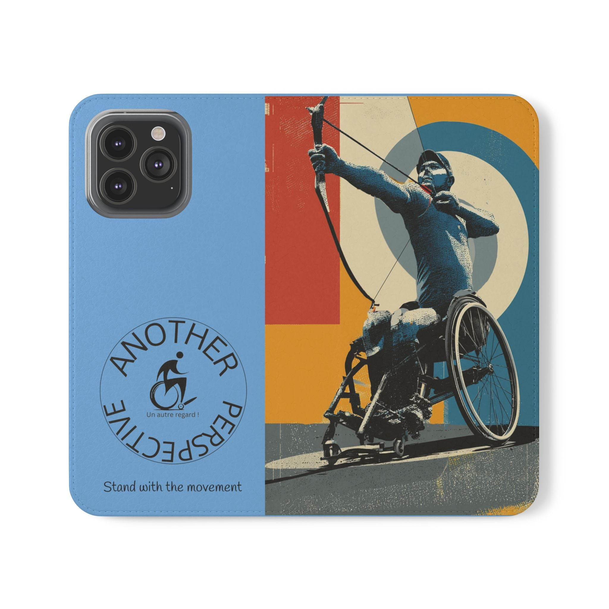 Sporty Flip Case for Athletes Archery, Phone Wallet Cover, Stylish Mobile Case, Perfect Gift for Sports Fans, Functional Design