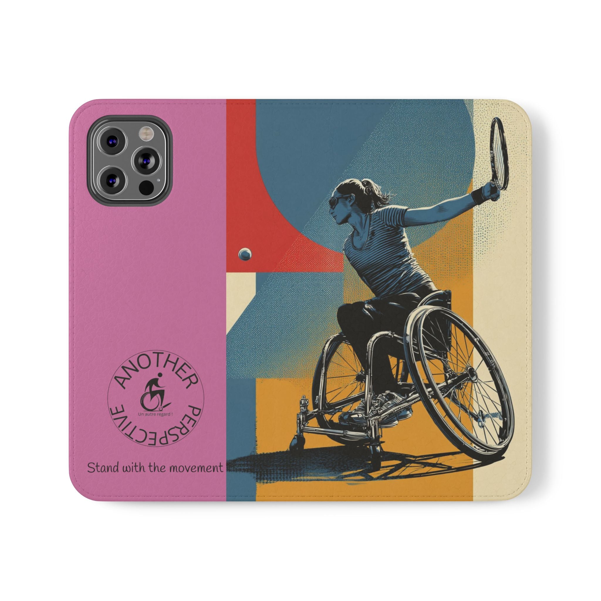Sporty Flip Case for Athletes Tennis, Phone Wallet Cover, Stylish Mobile Case, Perfect Gift for Sports Fans, Functional Design