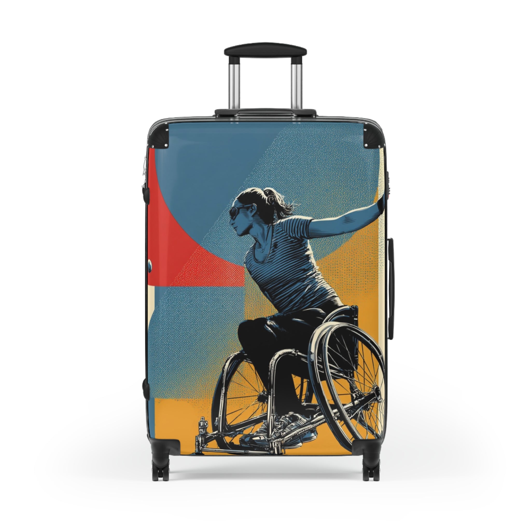 Wheelchair Tennis Athlete Suitcase - Travel Gear for Adaptive Sports, Unique Luggage, Inspirational Gift, Mobility Travel, Adventure Bag