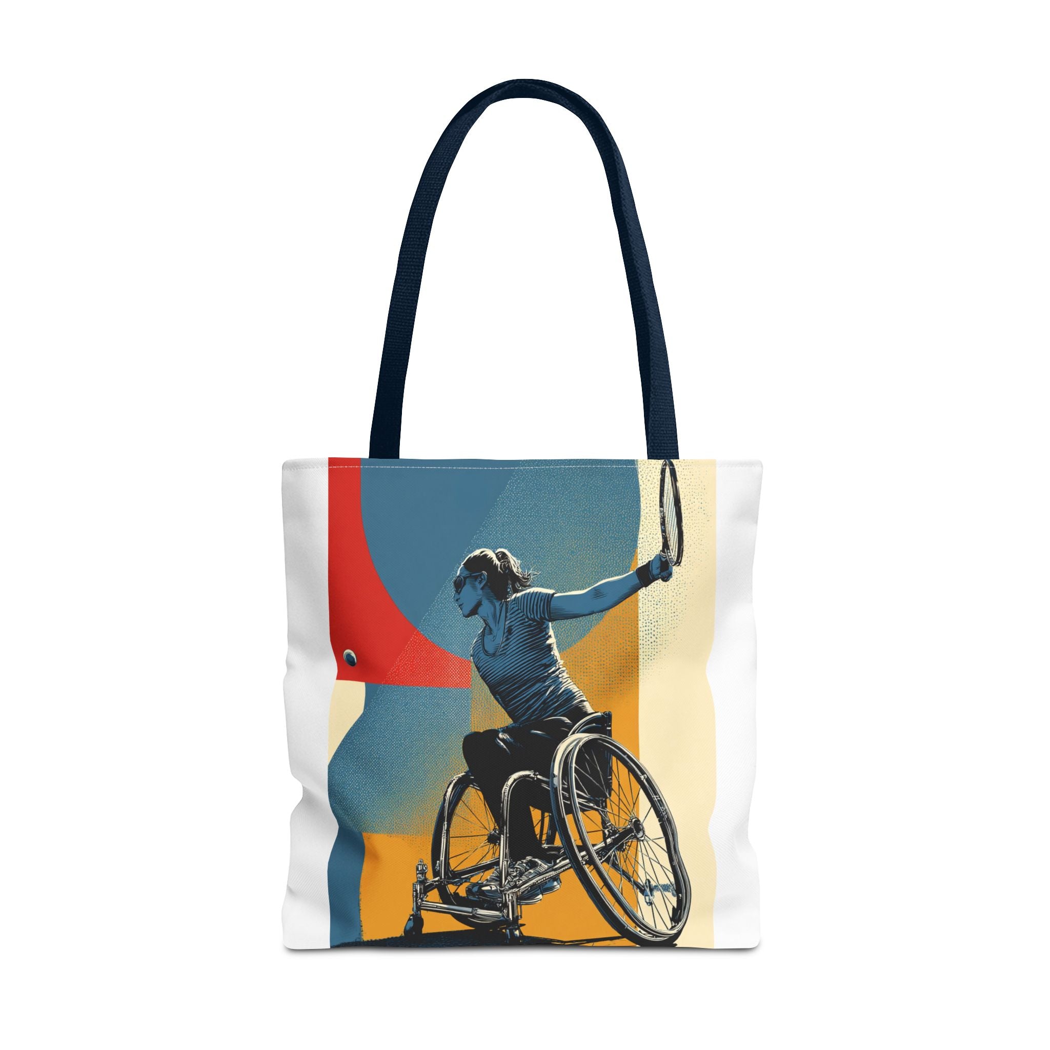 Inspirational Wheelchair Sports Tote Bag | Motivational Gym Bag, Everyday Use, Eco-Friendly Gift, Unique Sporty Design