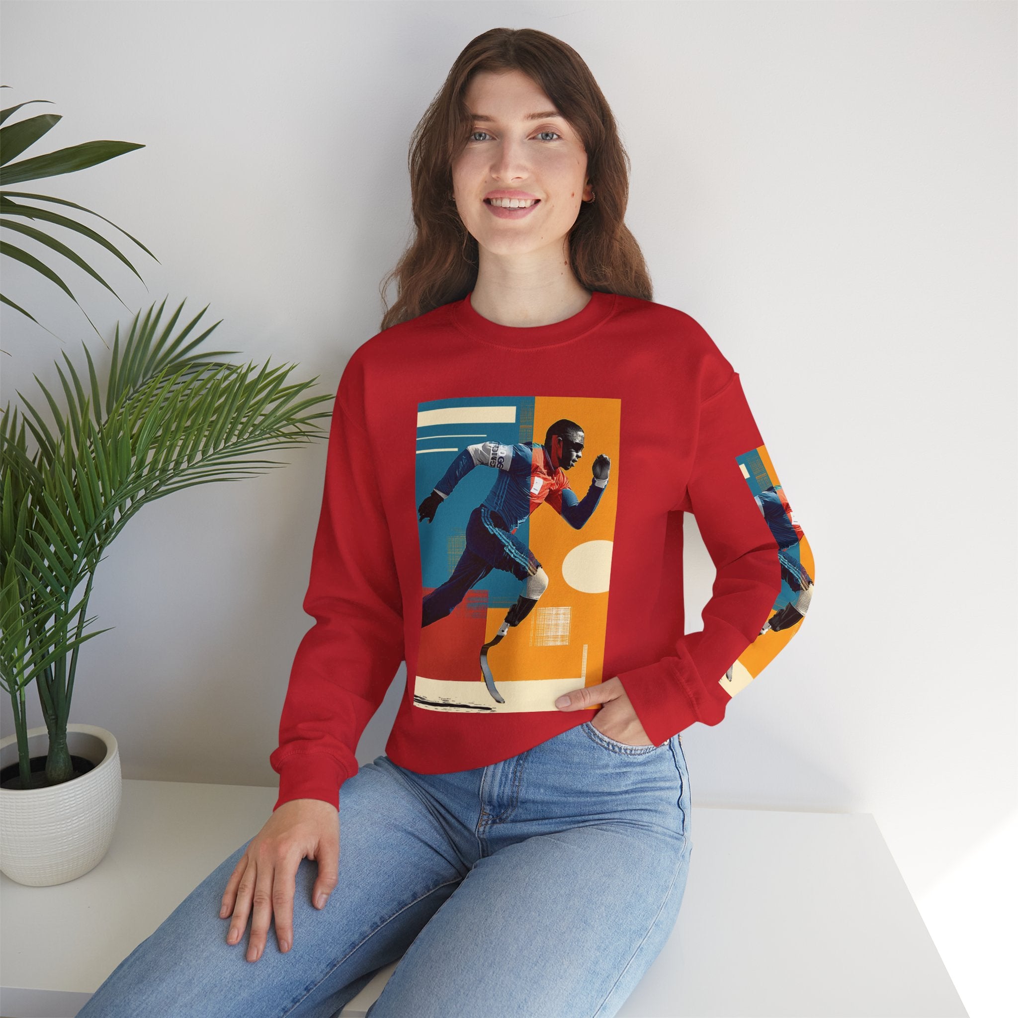 Inclusive Course Sports Themed Sweatshirt for Empowerment, Unisex Heavy Blend Crewneck, Inspirational Gift for Activists