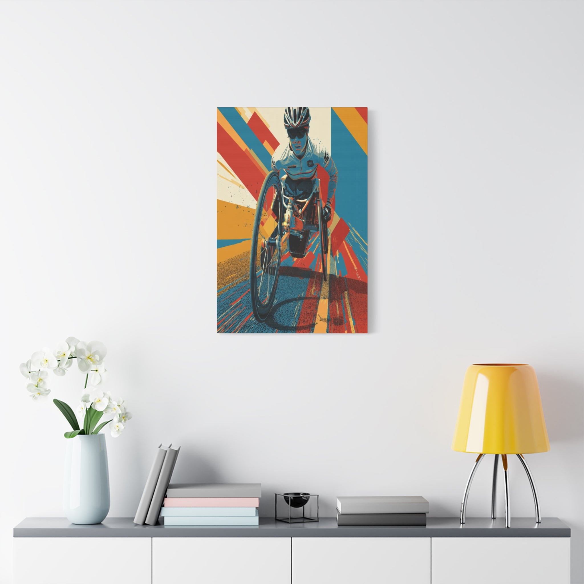 Empowering Wheelchair Athlete Canvas Art, Inspirational Wall Decor, Motivational Home Decor, Unique Gift for Sports Enthusiasts, [...]