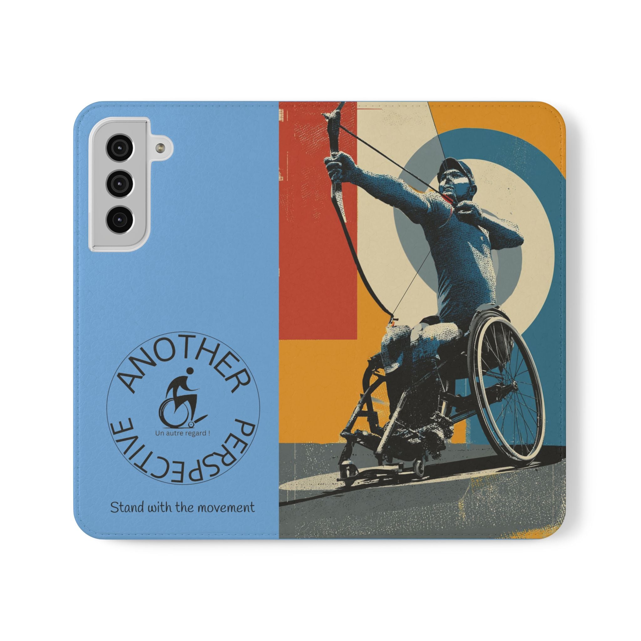 Sporty Flip Case for Athletes Archery, Phone Wallet Cover, Stylish Mobile Case, Perfect Gift for Sports Fans, Functional Design