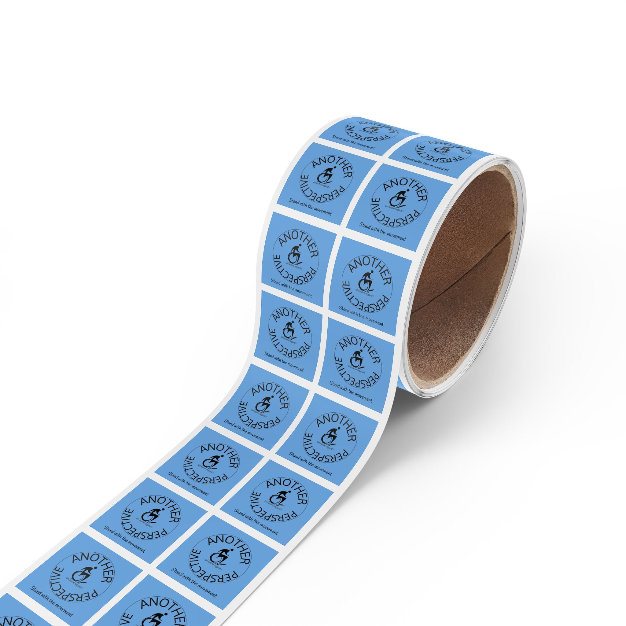 Empowerment Square Sticker Rolls - Perfect for Advocacy Campaigns, Fundraisers, Events, Awareness Initiatives, Gift Wrapping