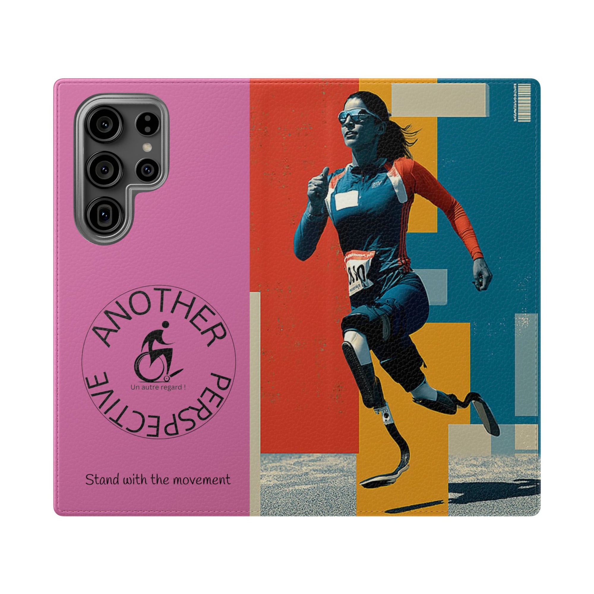 Empowering Flip Cases for Smartphones Course| Stand with the Movement, Stylish Phone Cover, Unique Gift, Inclusive Design, Support Accessibility