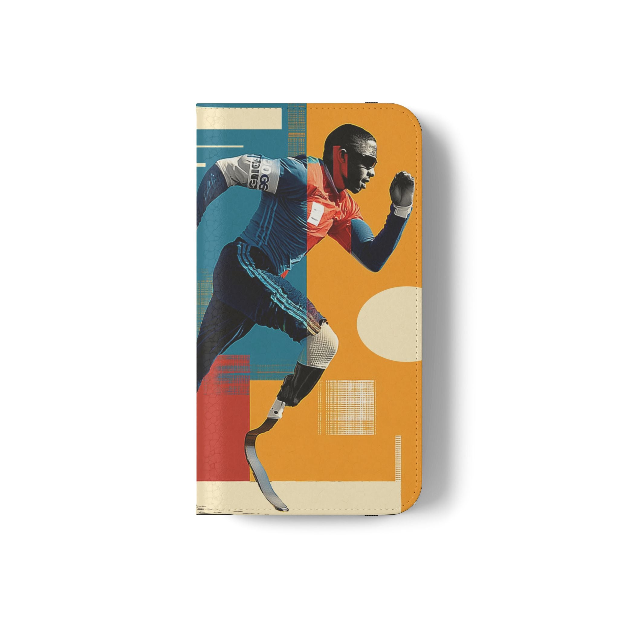 Sporty Flip Case for Athletes Course , Phone Wallet Cover, Stylish Mobile Case, Perfect Gift for Sports Fans, Functional Design