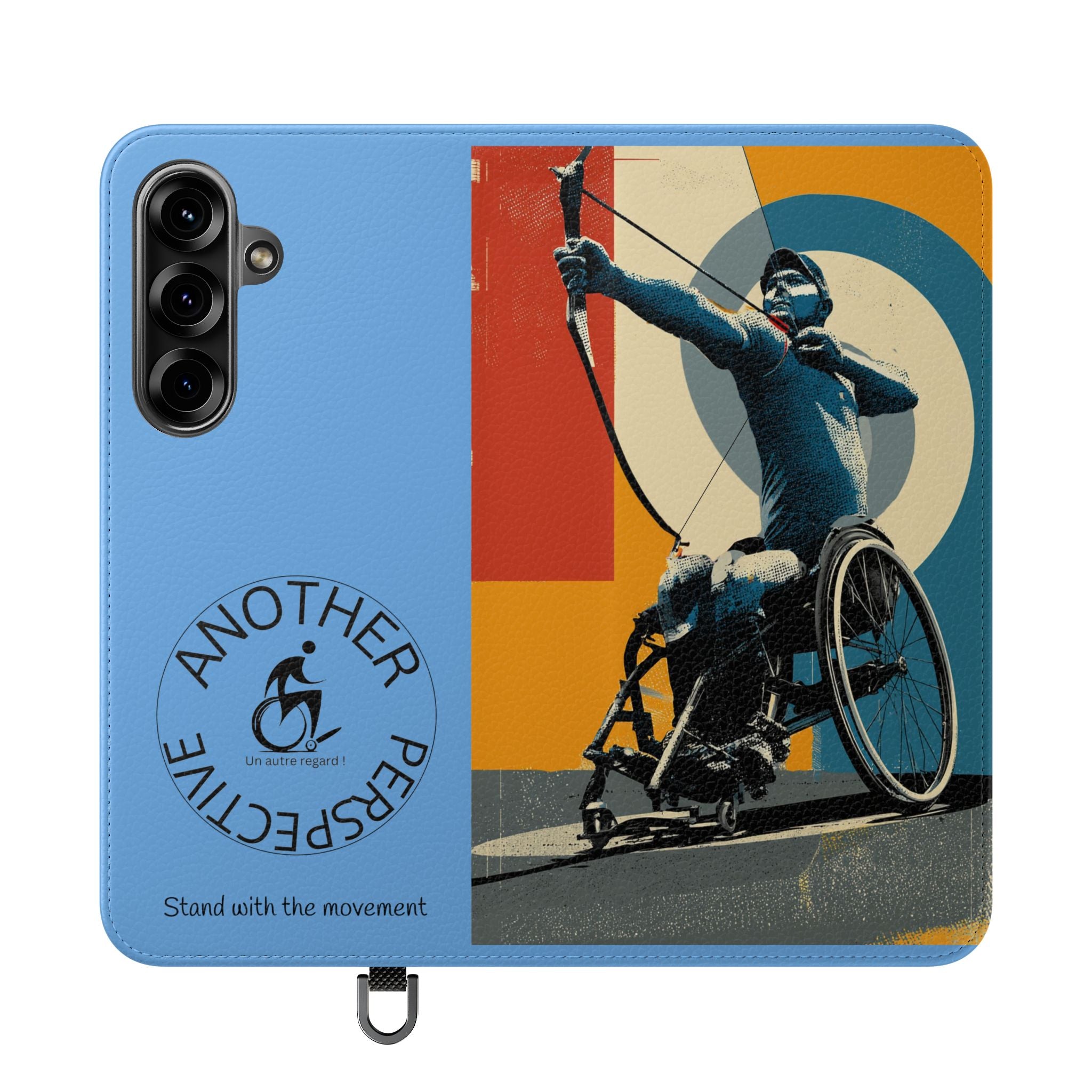 Sporty Flip Case for Athletes Archery, Phone Wallet Cover, Stylish Mobile Case, Perfect Gift for Sports Fans, Functional Design