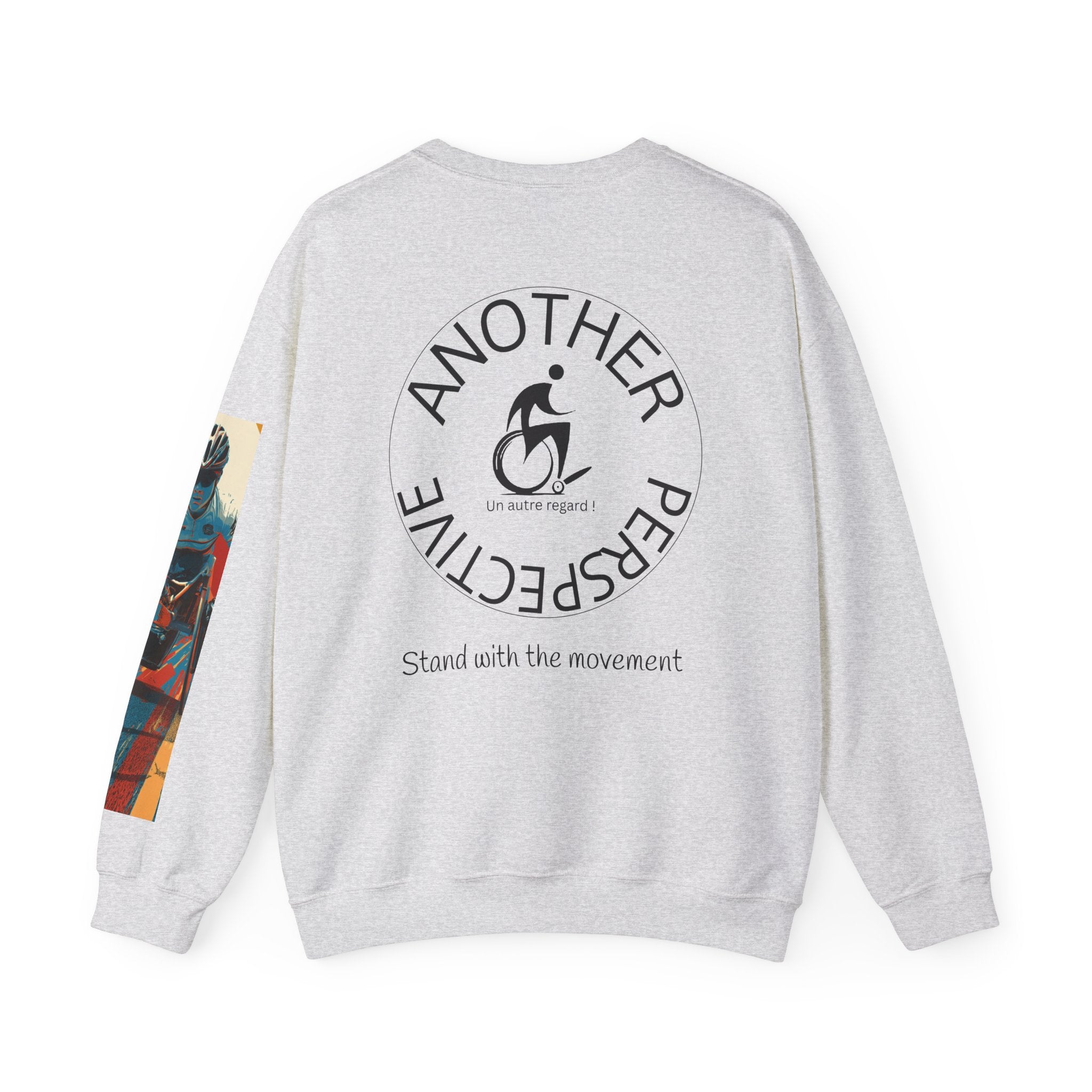 Inclusive WheelChair Course Sports Themed Sweatshirt for Empowerment, Unisex Heavy Blend Crewneck, Inspirational Gift for Activists