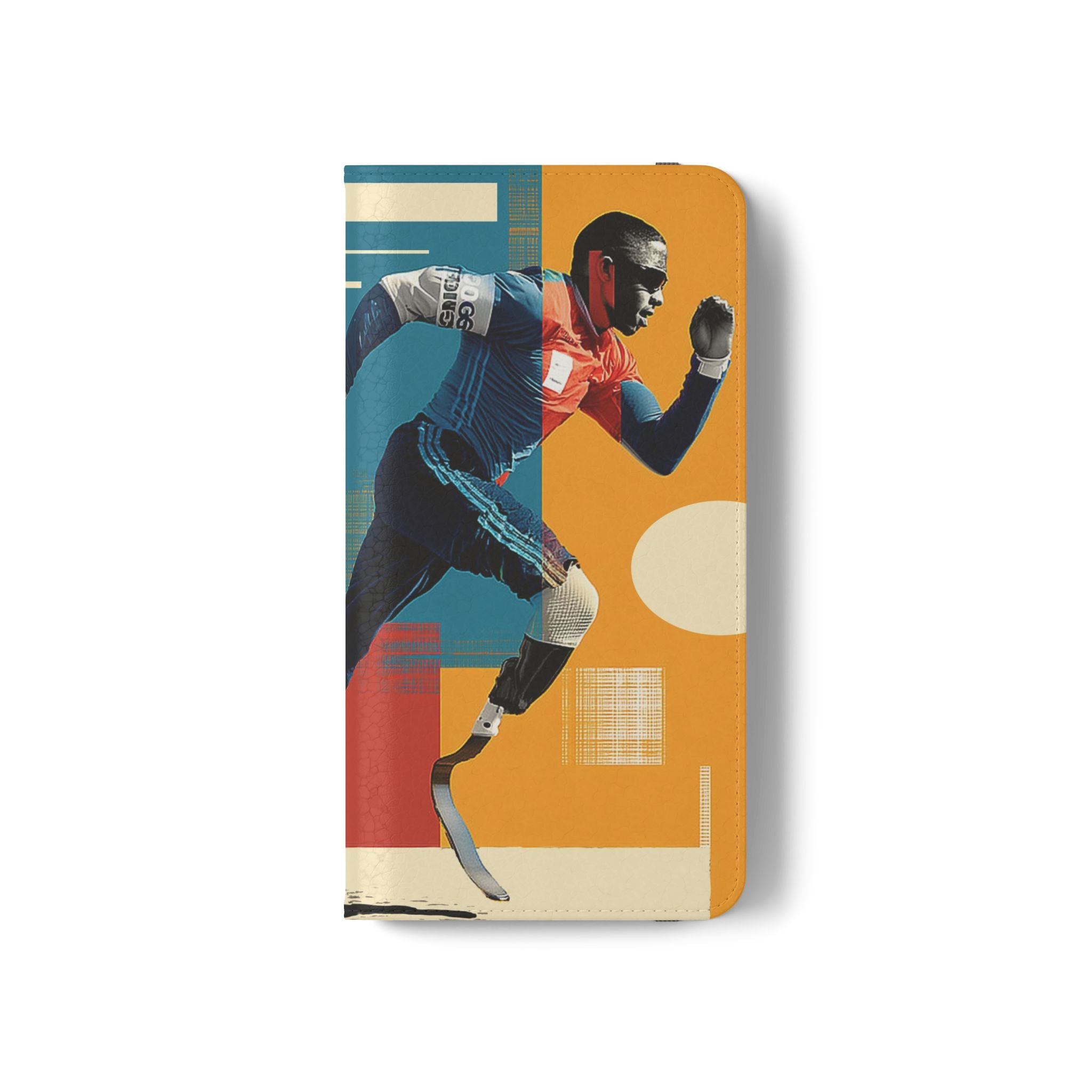 Sporty Flip Case for Athletes Course , Phone Wallet Cover, Stylish Mobile Case, Perfect Gift for Sports Fans, Functional Design
