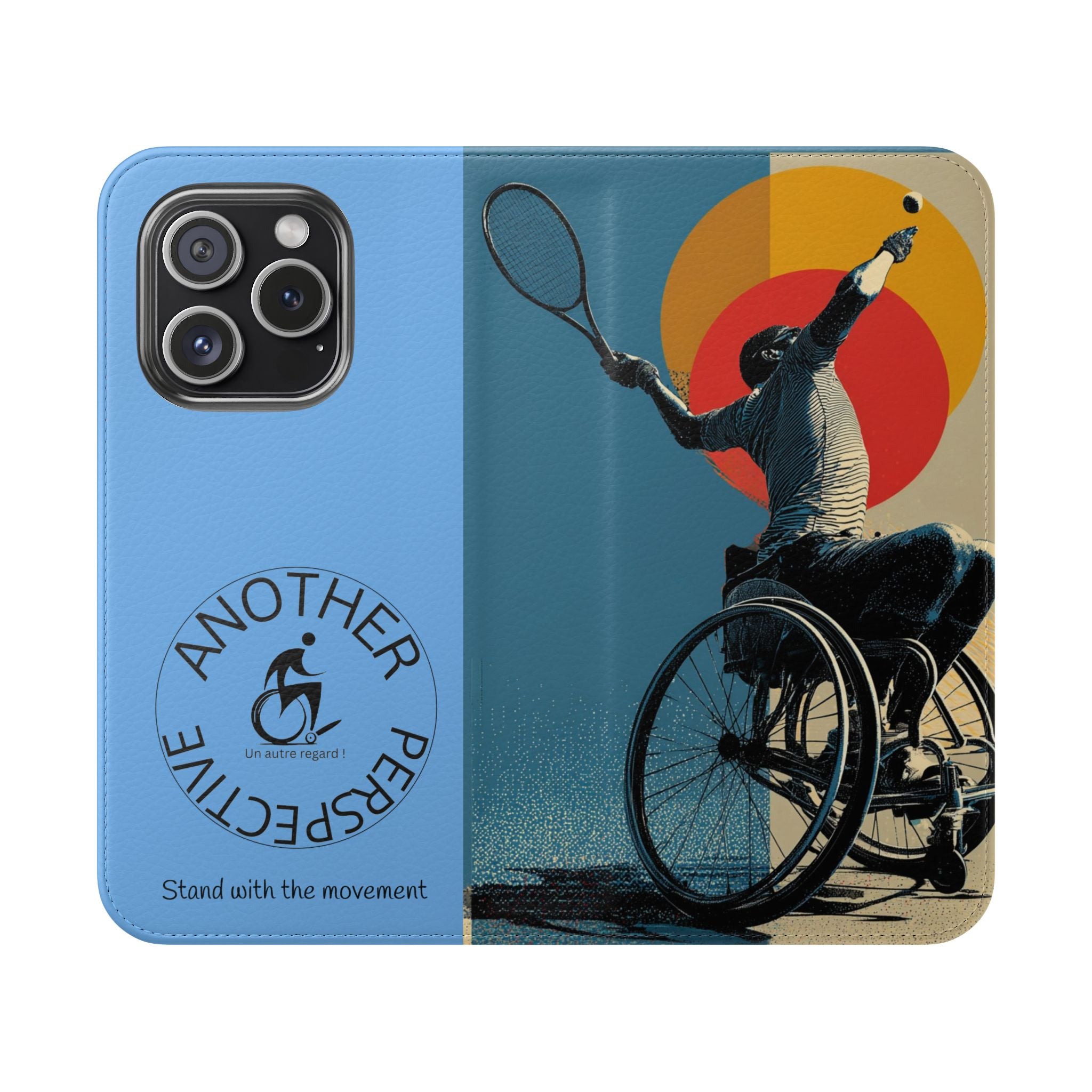 Sporty Flip Case for Athletes Tennis, Phone Wallet Cover, Stylish Mobile Case, Perfect Gift for Sports Fans, Functional Design