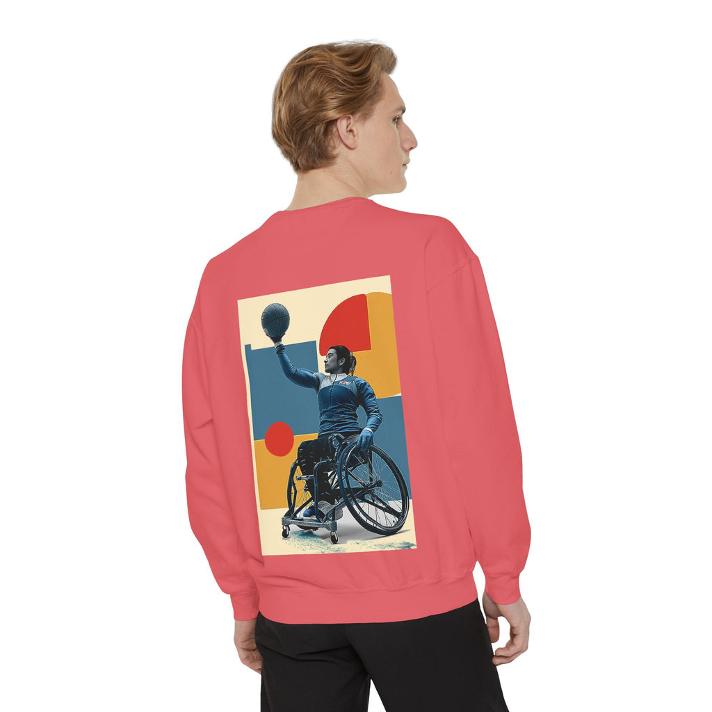 Inspirational Unisex Sweatshirt - Motivational Sports Basket Design | Perfect for Coaches, Athletes, Gifts, Casual Wear, and Events