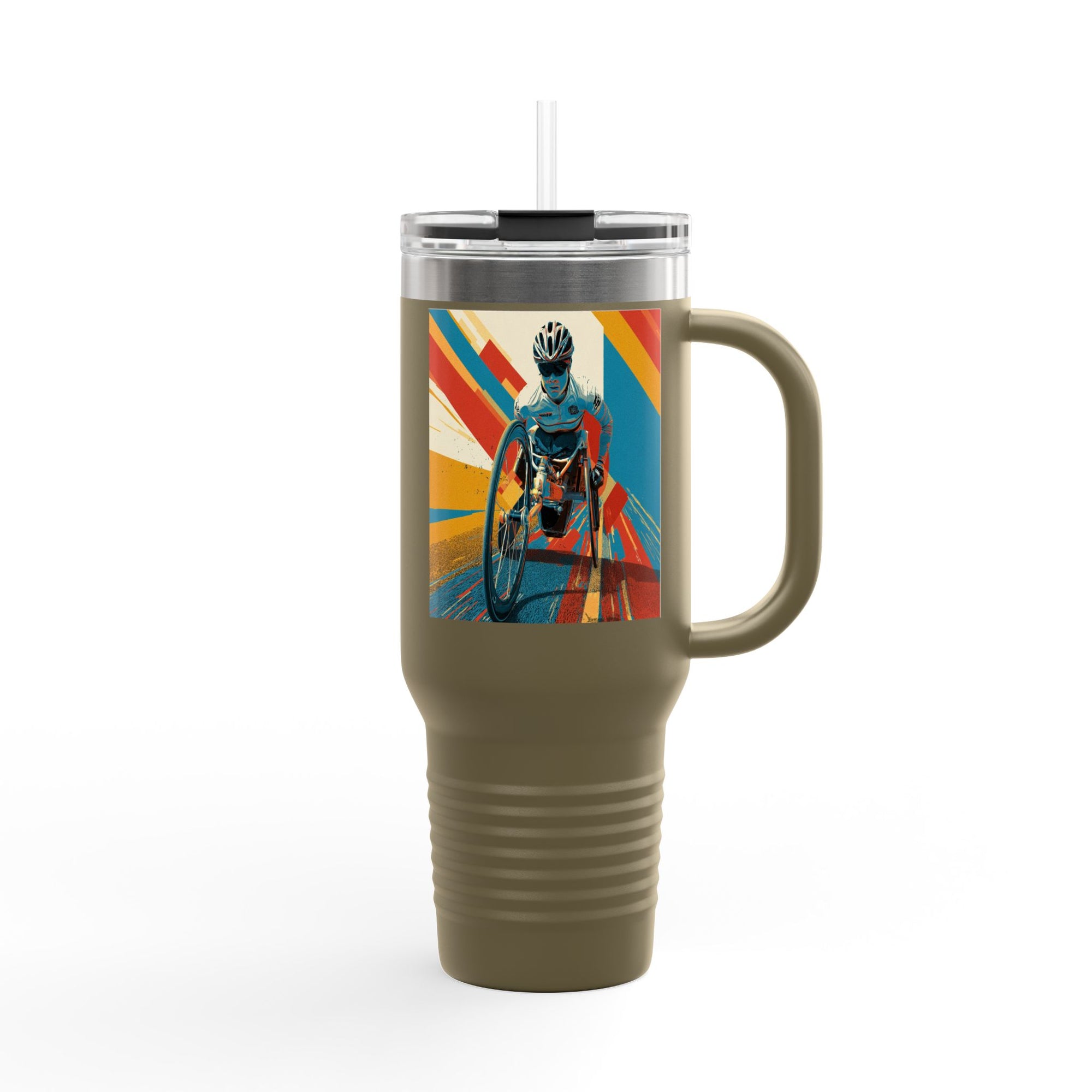 Vibrant Insulated Travel Mug, 40oz | Stylish Drinkware for Outdoor Adventures, Sports, Travel, Gifts