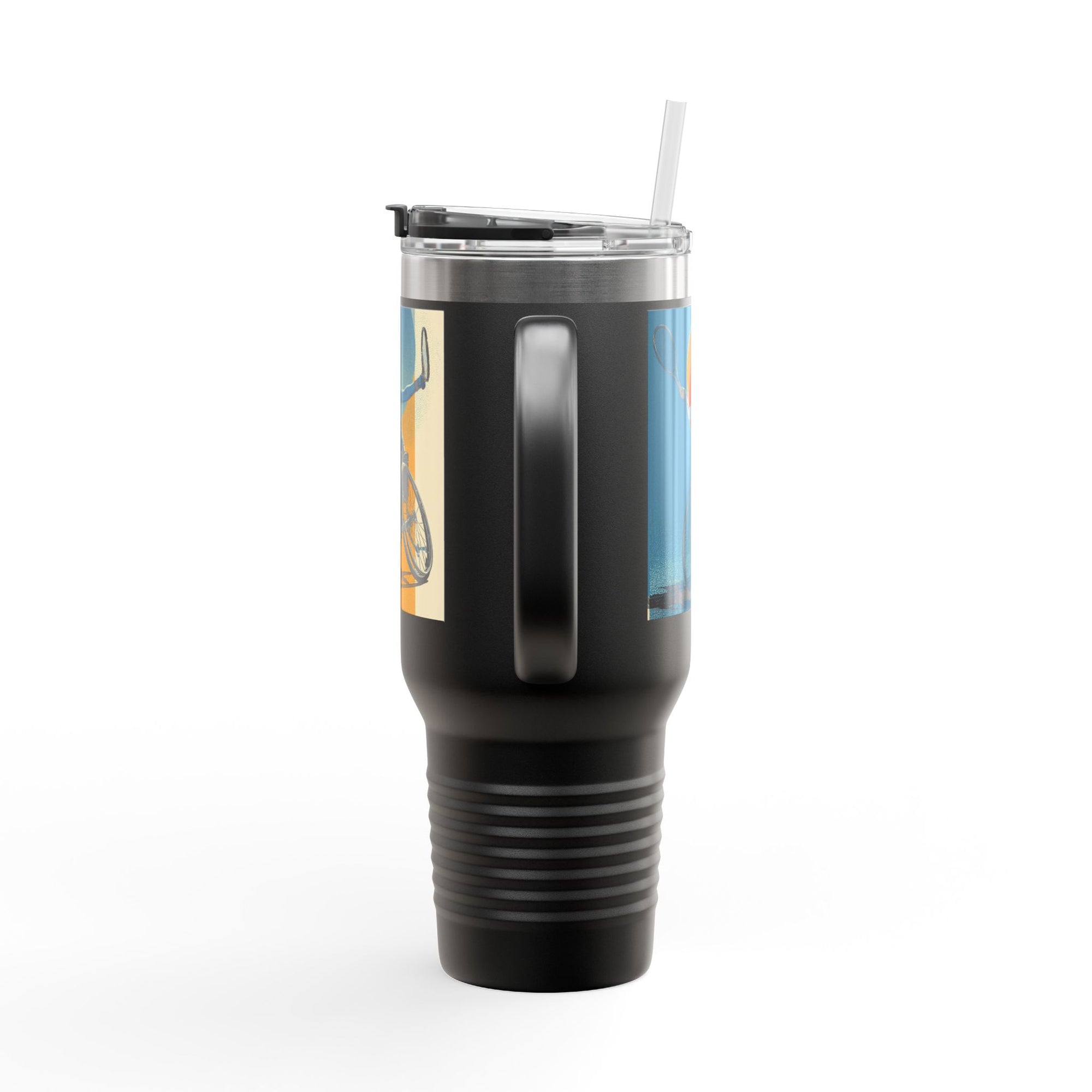 Vibrant Insulated Travel Mug, 40oz | Stylish Drinkware for Outdoor Adventures, Sports, Travel, Gifts