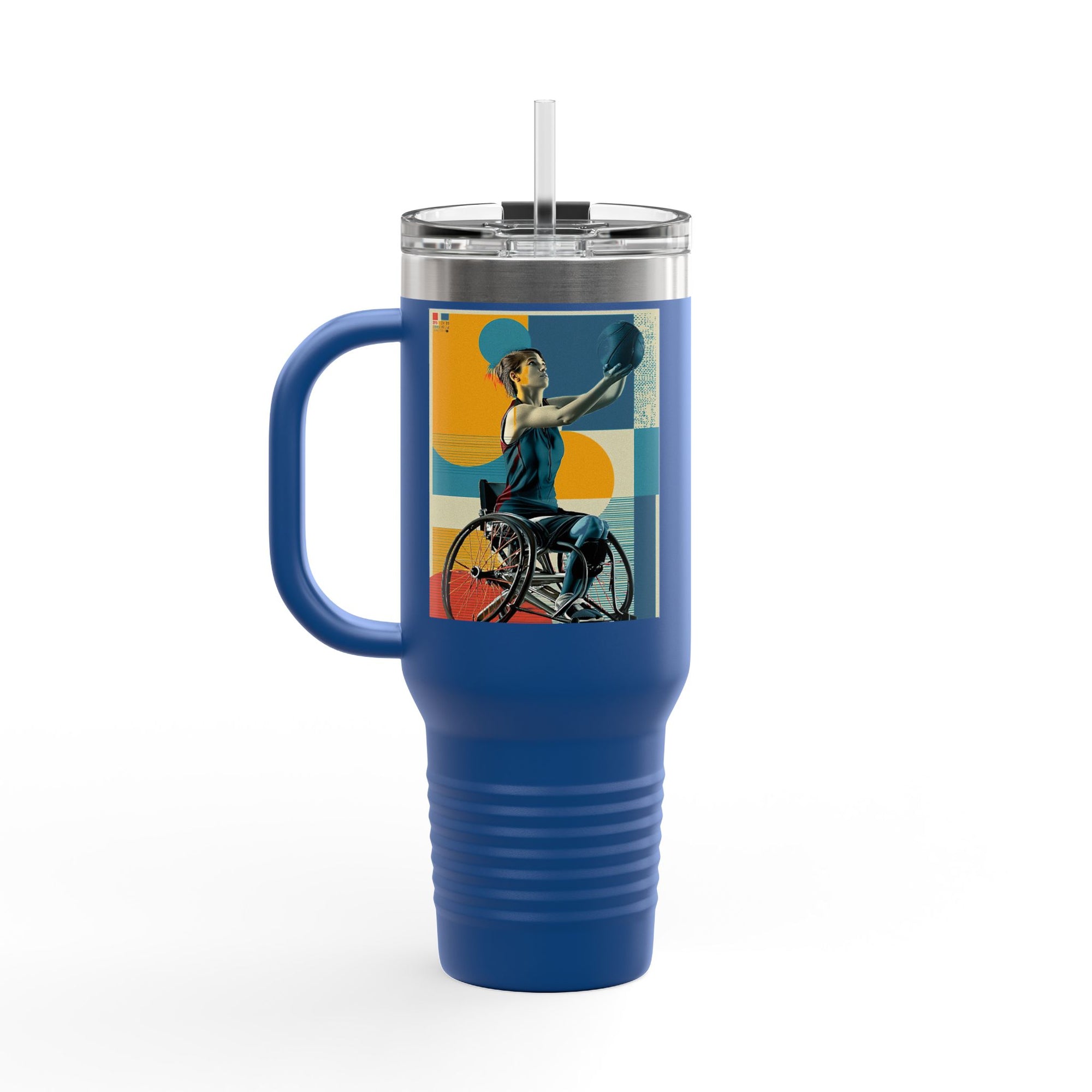Vibrant Insulated Travel Mug, 40oz | Stylish Drinkware for Outdoor Adventures, Sports, Travel, Gifts