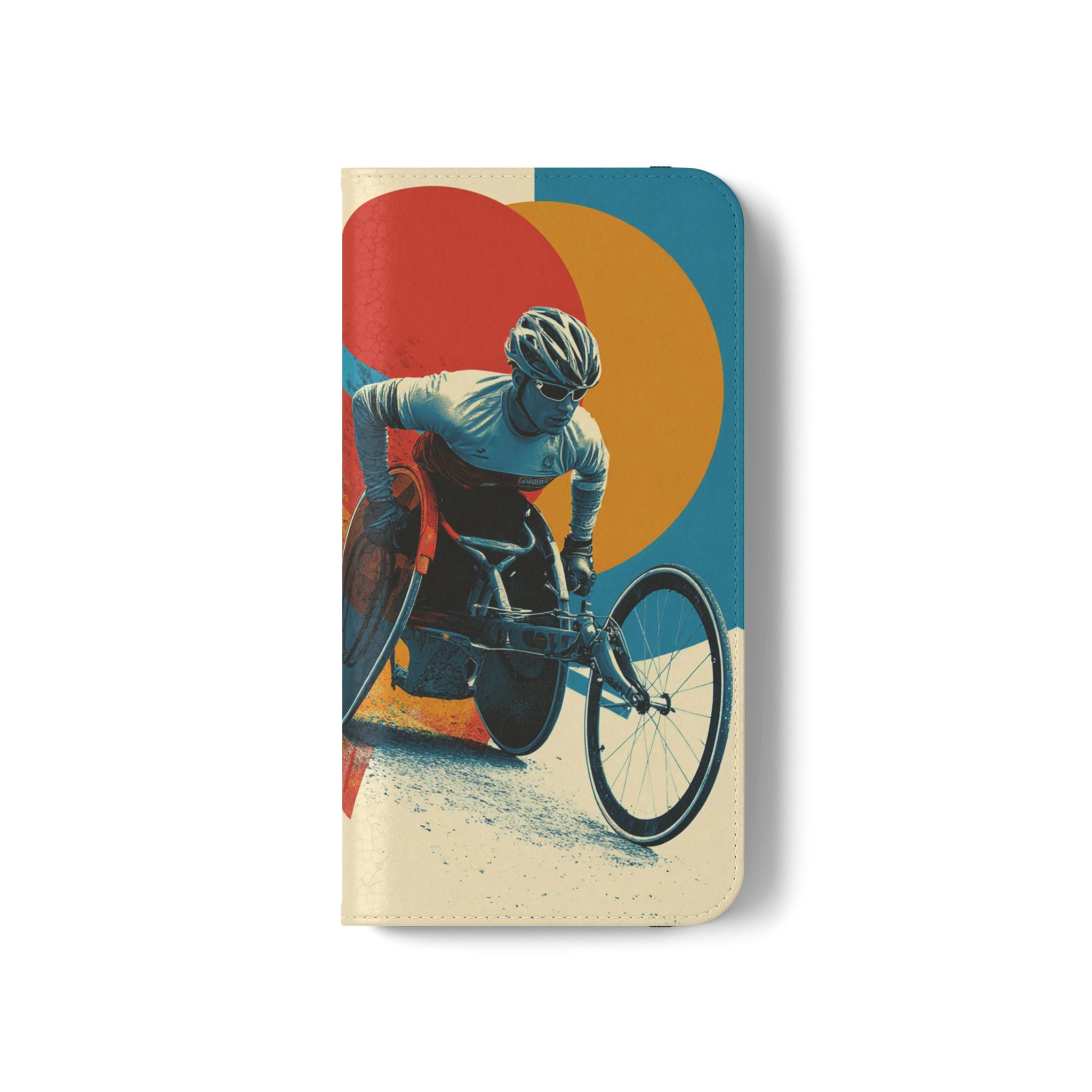 Mobility Advocate Flip Case for Phone Wheelchair, Supportive Gift for Activists, Stylish Wallet Phone Case, Perfect for Everyday Use