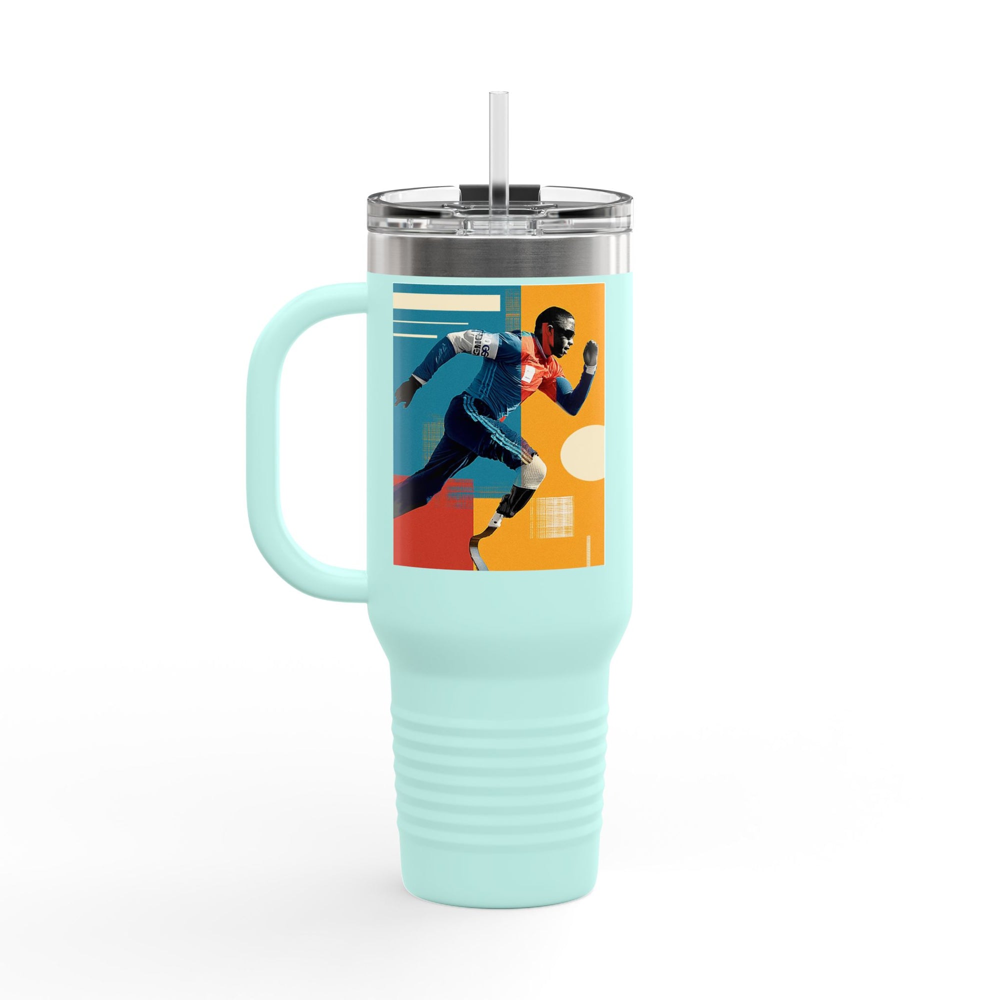 Vibrant Insulated Travel Mug, 40oz | Stylish Drinkware for Outdoor Adventures, Sports, Travel, Gifts