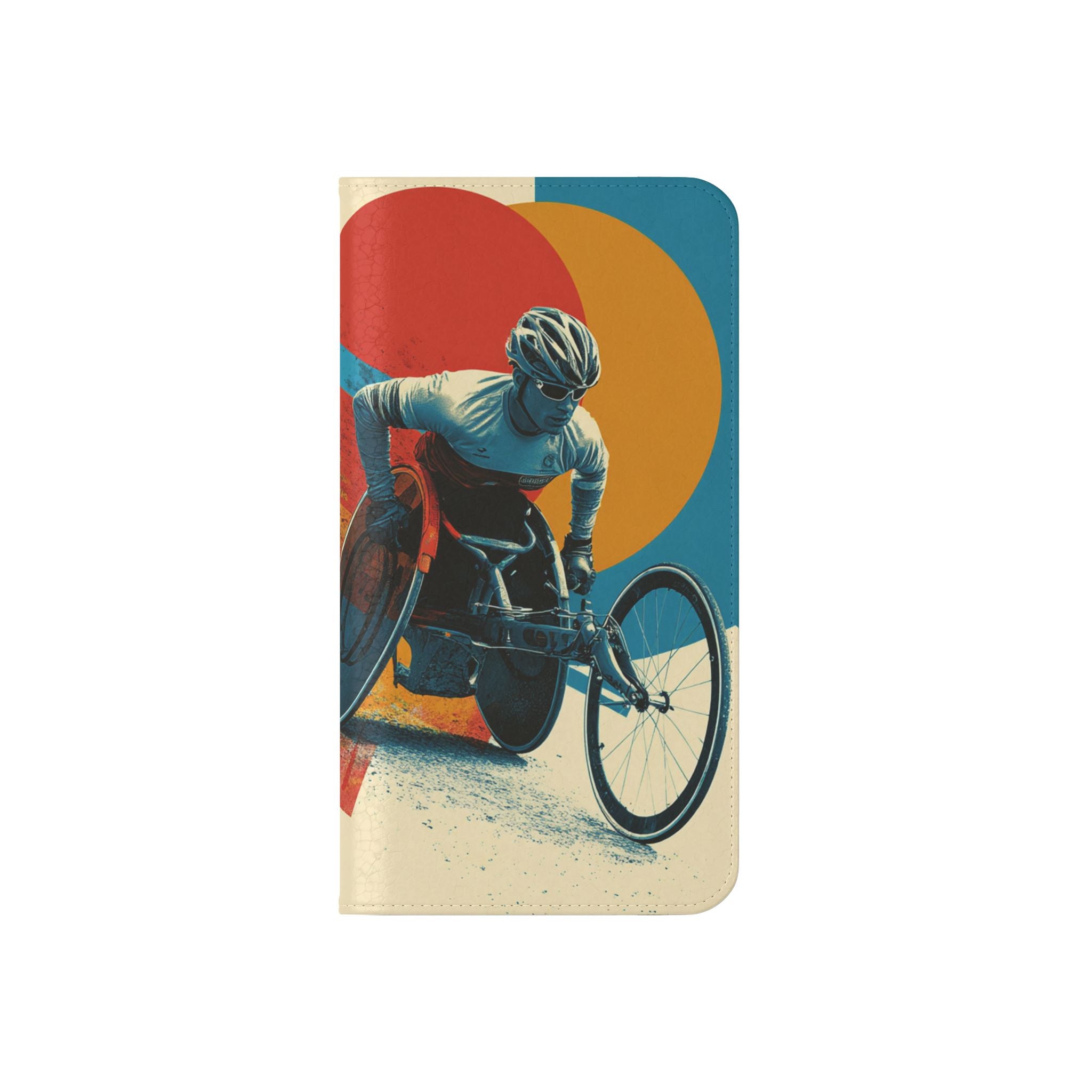 Mobility Advocate Flip Case for Phone Wheelchair, Supportive Gift for Activists, Stylish Wallet Phone Case, Perfect for Everyday Use