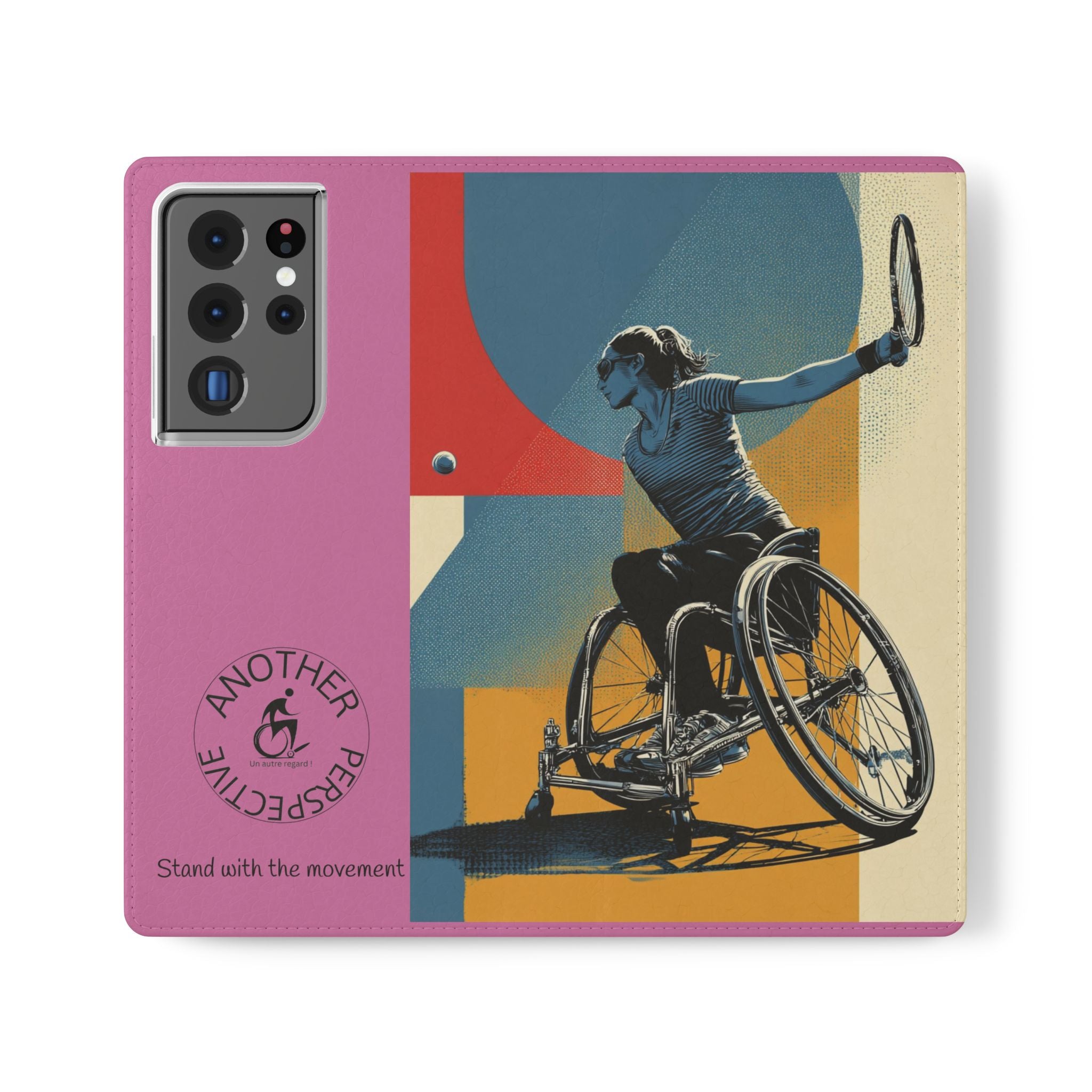 Sporty Flip Case for Athletes Tennis, Phone Wallet Cover, Stylish Mobile Case, Perfect Gift for Sports Fans, Functional Design