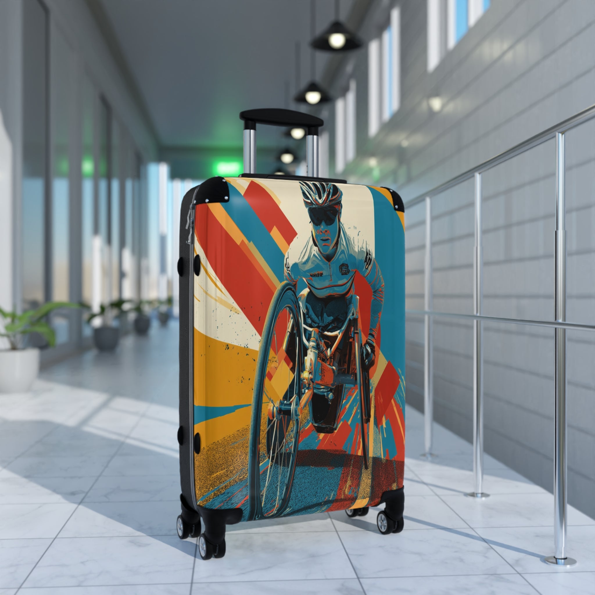 Wheelchair Athlete Suitcase - Travel Gear for Adaptive Sports, Unique Luggage, Inspirational Gift, Mobility Travel, Adventure Bag