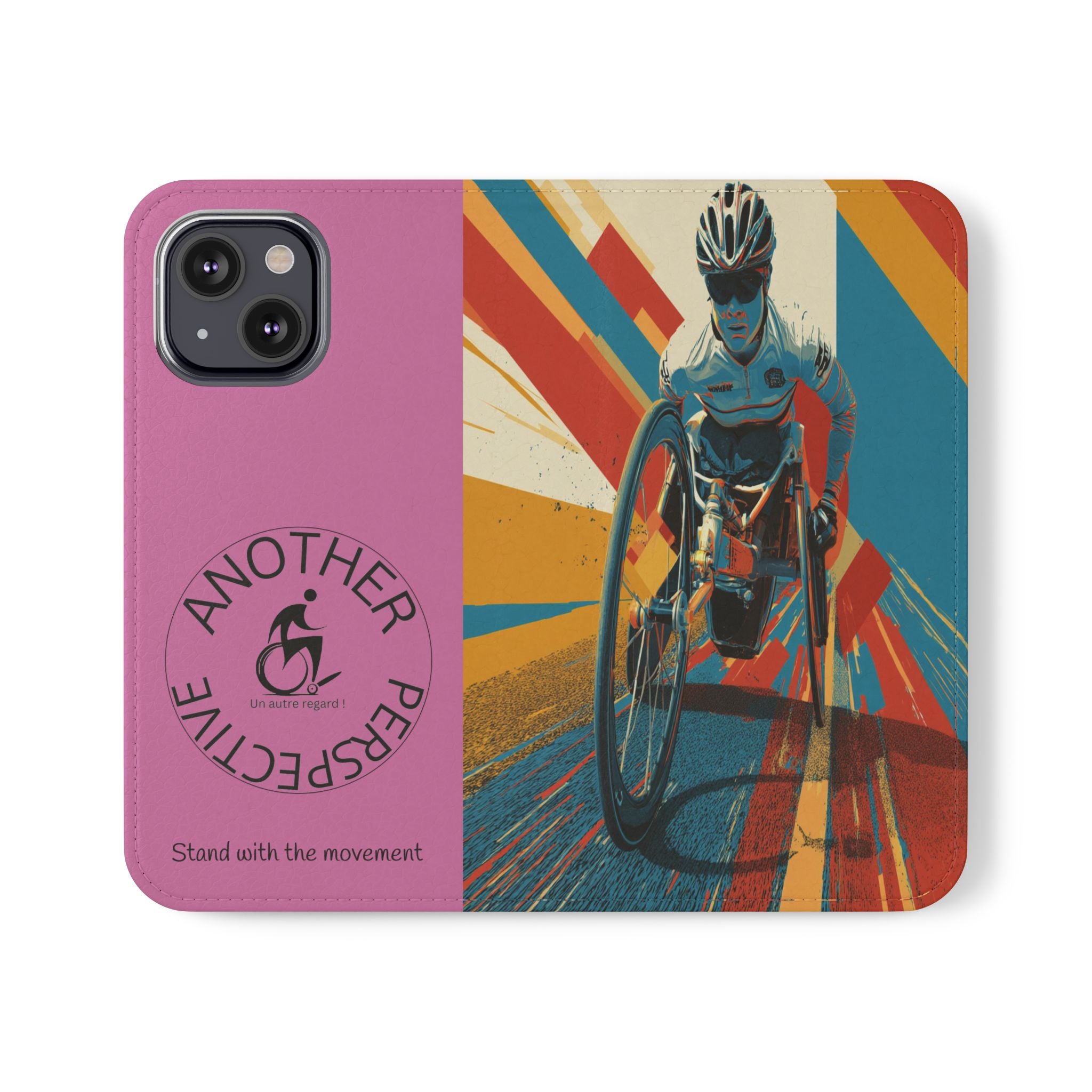 Inclusive Flip Cases for All Wheelchair, Phone Wallet, Strong & Stylish, Stand with the Movement, Perfect Gift, Everyday Use