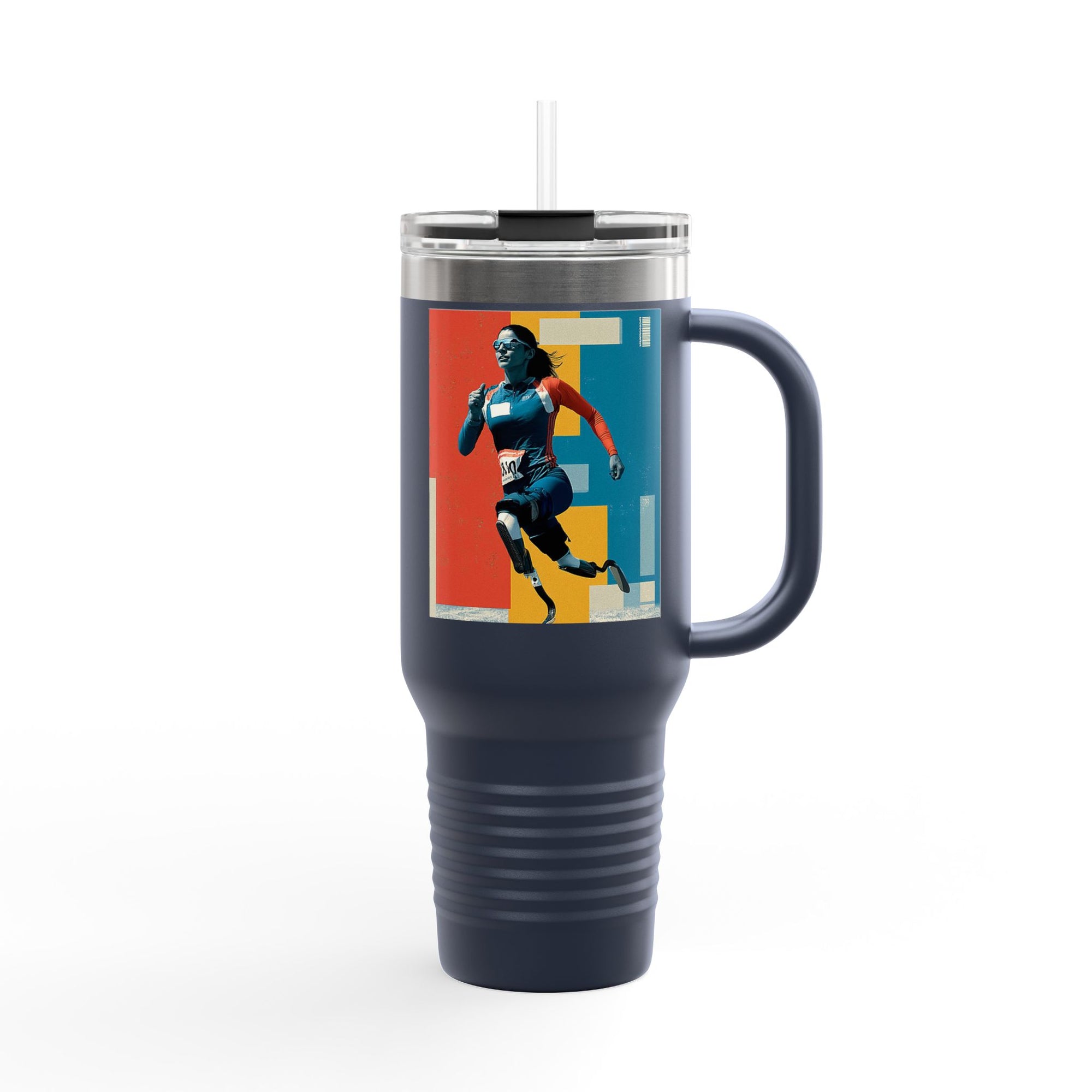 Vibrant Insulated Travel Mug, 40oz | Stylish Drinkware for Outdoor Adventures, Sports, Travel, Gifts