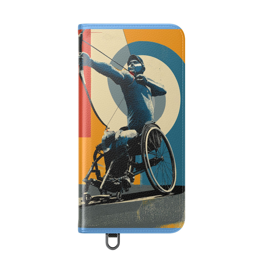 Sporty Flip Case for Athletes Archery, Phone Wallet Cover, Stylish Mobile Case, Perfect Gift for Sports Fans, Functional Design
