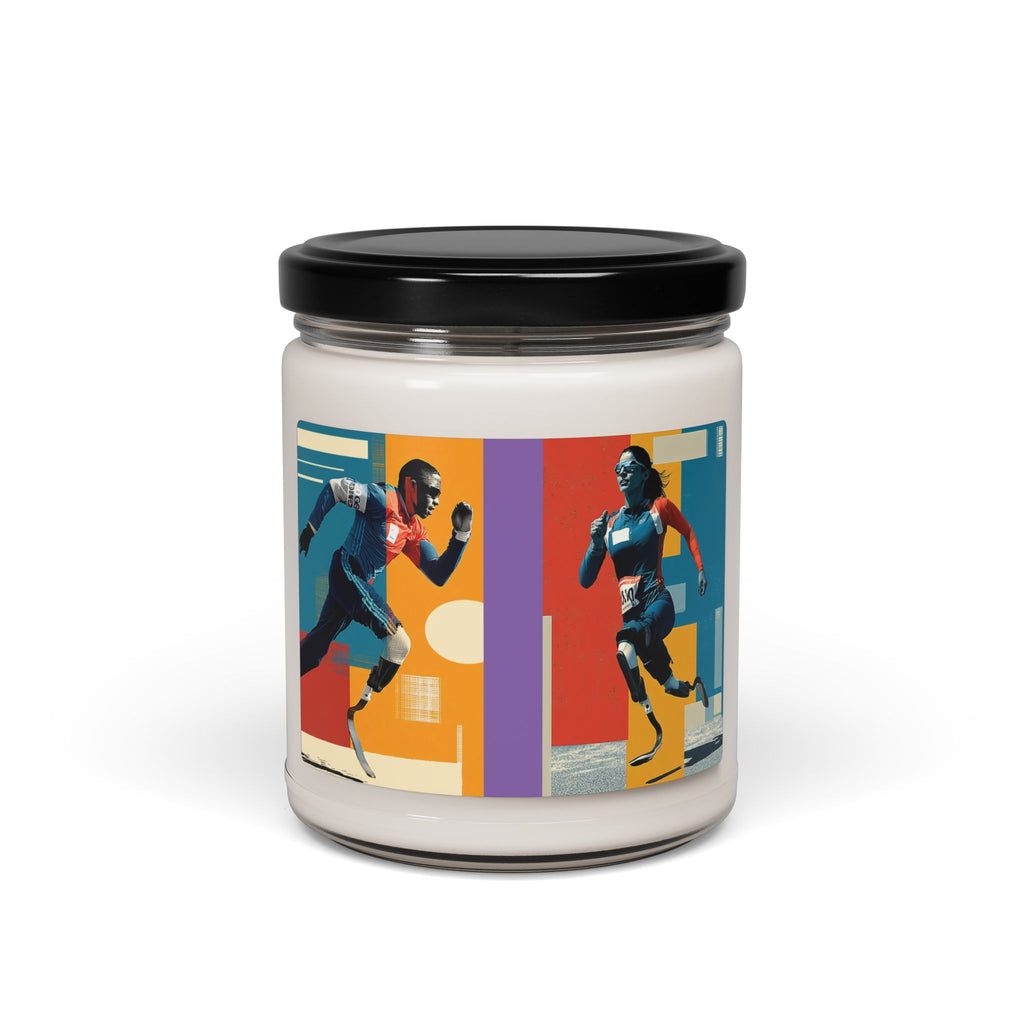 Artistic Wheelchair Course Scented Candle - Relaxation Decor for Sports Lovers, Candles for Gifts, Home Fragrance, Unique Gifts