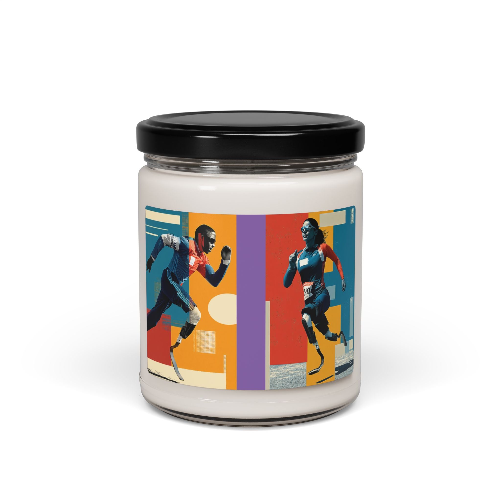 Artistic Wheelchair Course Scented Candle - Relaxation Decor for Sports Lovers, Candles for Gifts, Home Fragrance, Unique Gifts