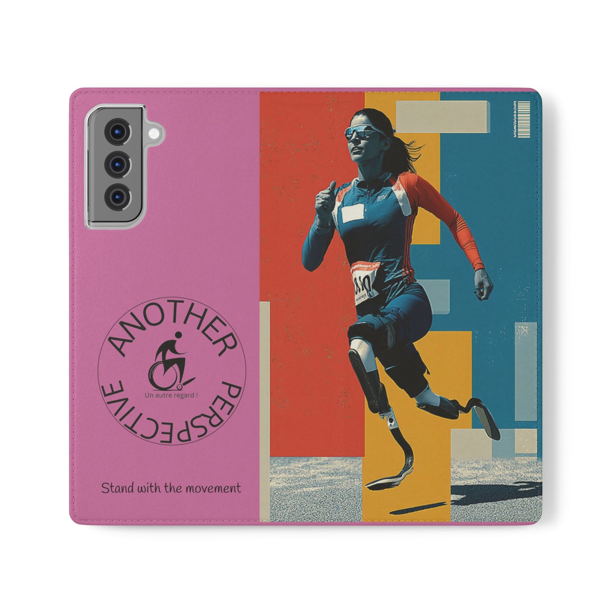 Empowering Flip Cases for Smartphones Course| Stand with the Movement, Stylish Phone Cover, Unique Gift, Inclusive Design, Support Accessibility