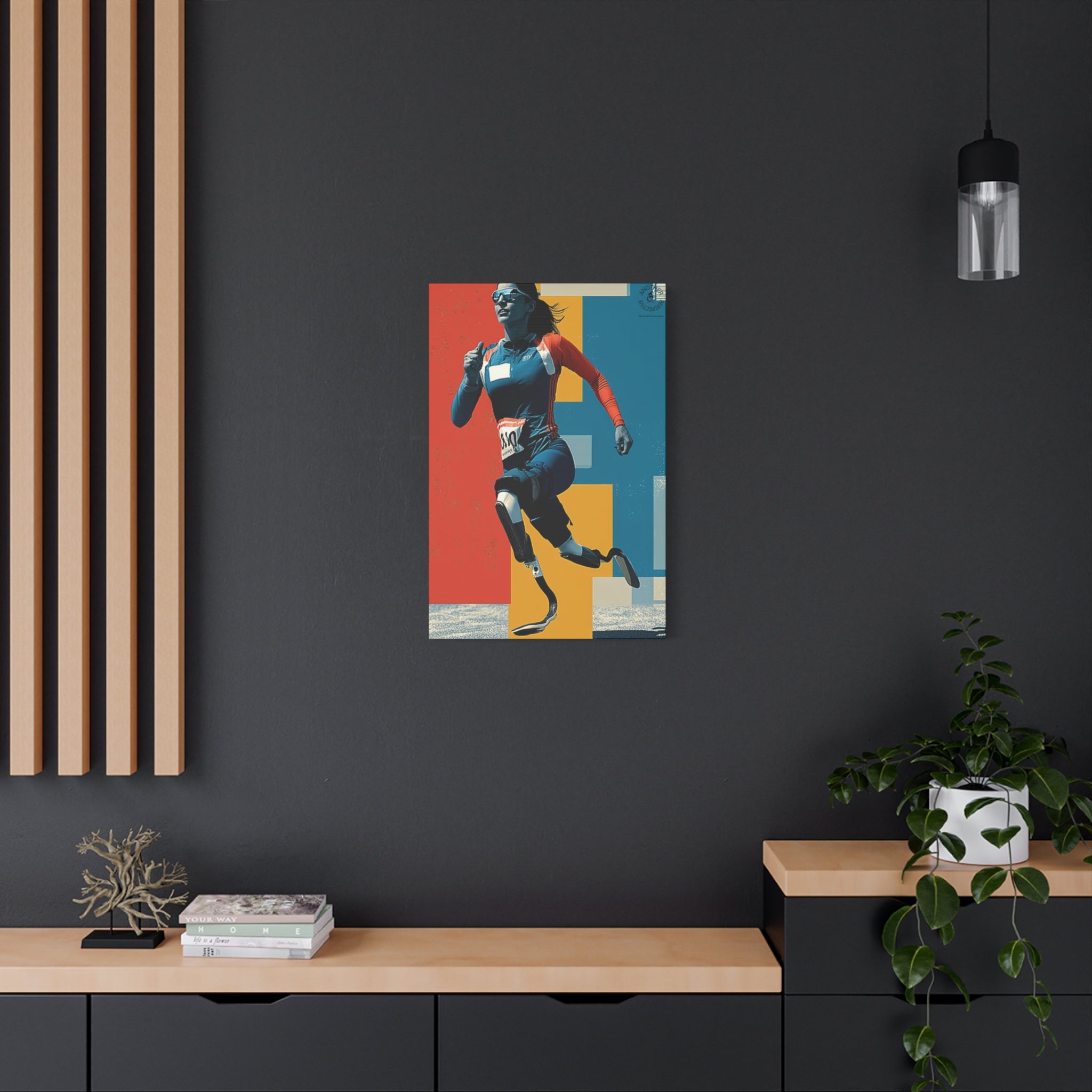 Empowering  Athlete Course Canvas Art, Inspirational Wall Decor, Motivational Home Decor, Unique Gift for Sports Enthusiasts, [...]