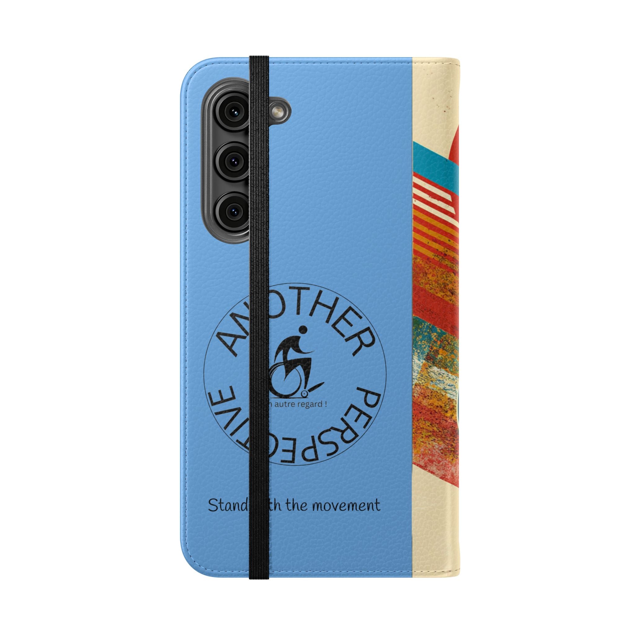 Mobility Advocate Flip Case for Phone Wheelchair, Supportive Gift for Activists, Stylish Wallet Phone Case, Perfect for Everyday Use